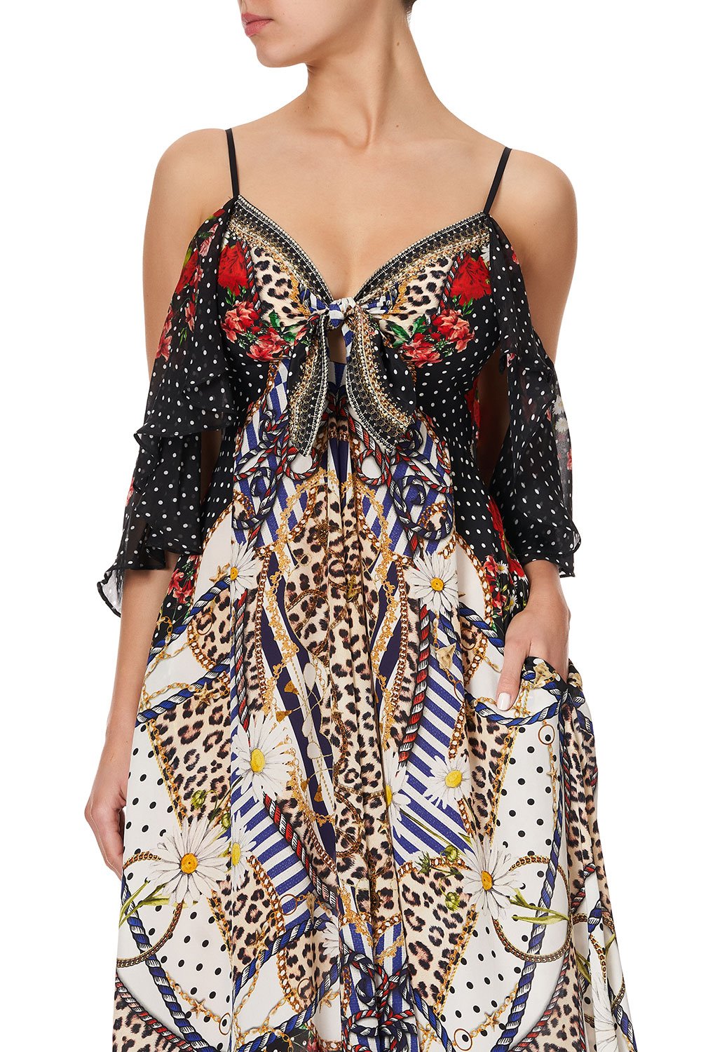 DROP SHOULDER LONG DRESS DEAR BRIGITTE