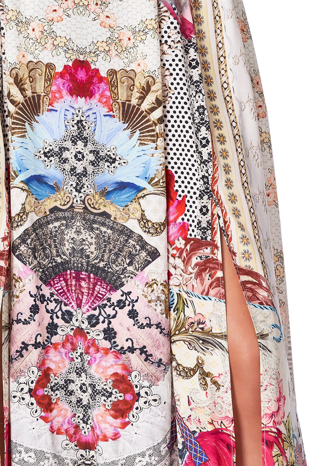 ELASTIC WAIST SKIRT WITH SPLITS MONTMARTRE HEART