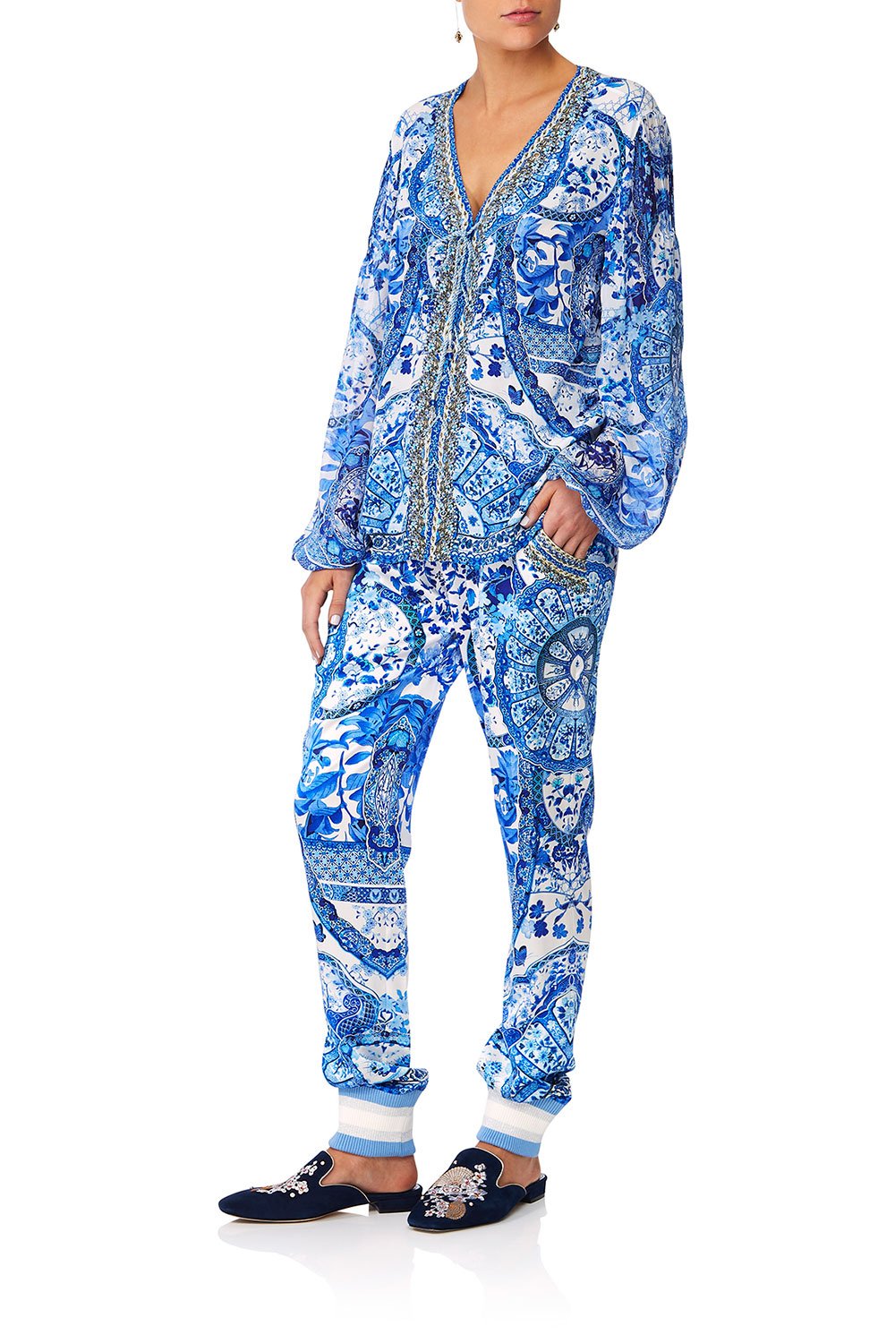 CAMILLA ETERNITYS EMPIRE DRAWSTRING PANT W RIBBING