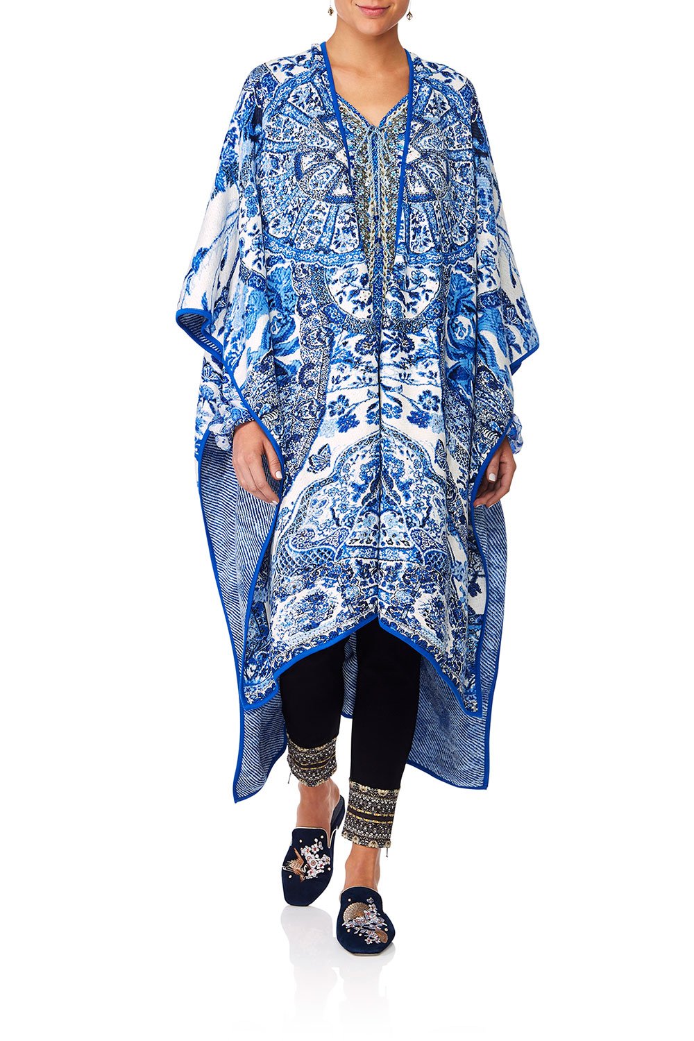 CAMILLA ETERNITYS EMPIRE OVERSIZED THROWOVER PONCHO