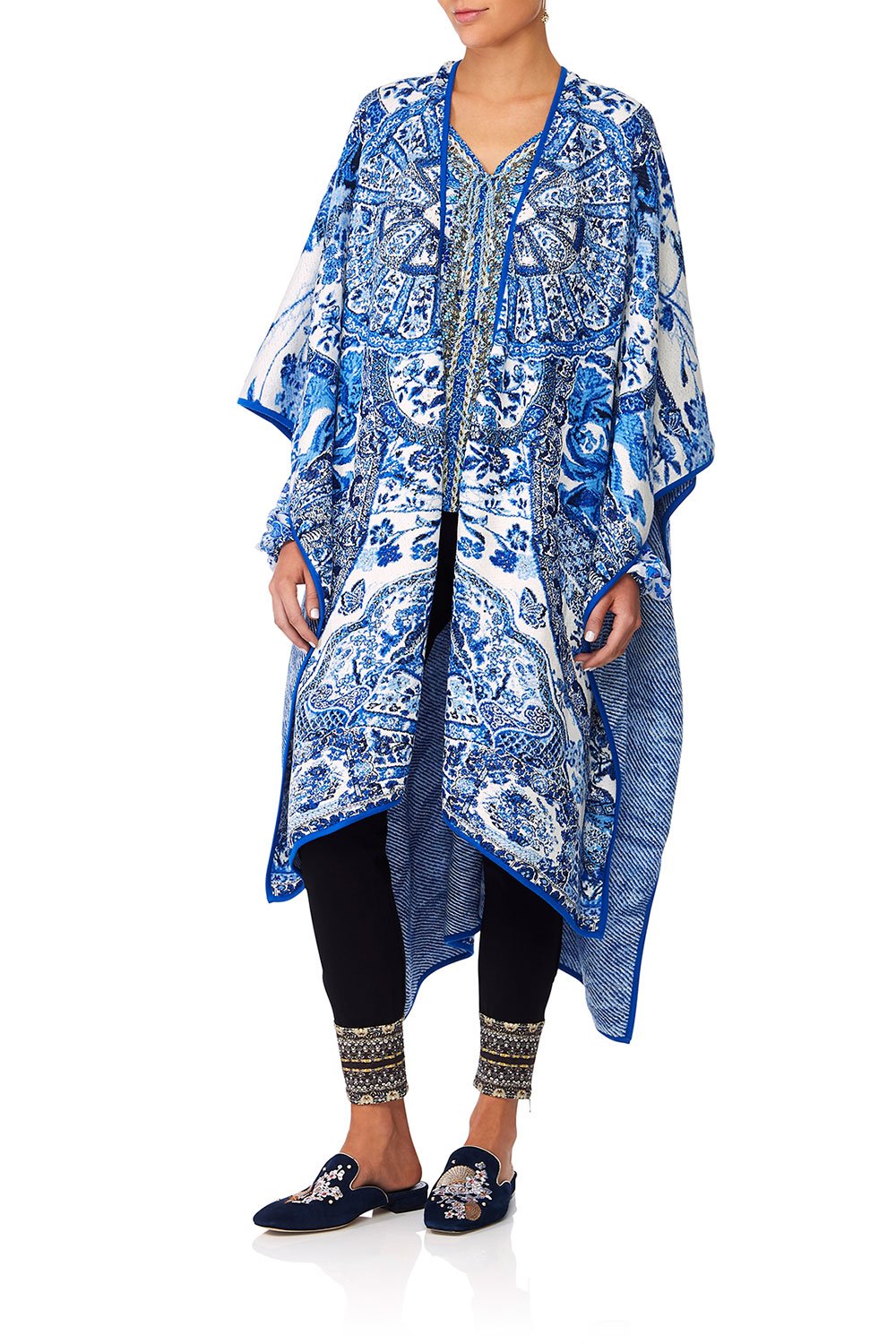 CAMILLA ETERNITYS EMPIRE OVERSIZED THROWOVER PONCHO