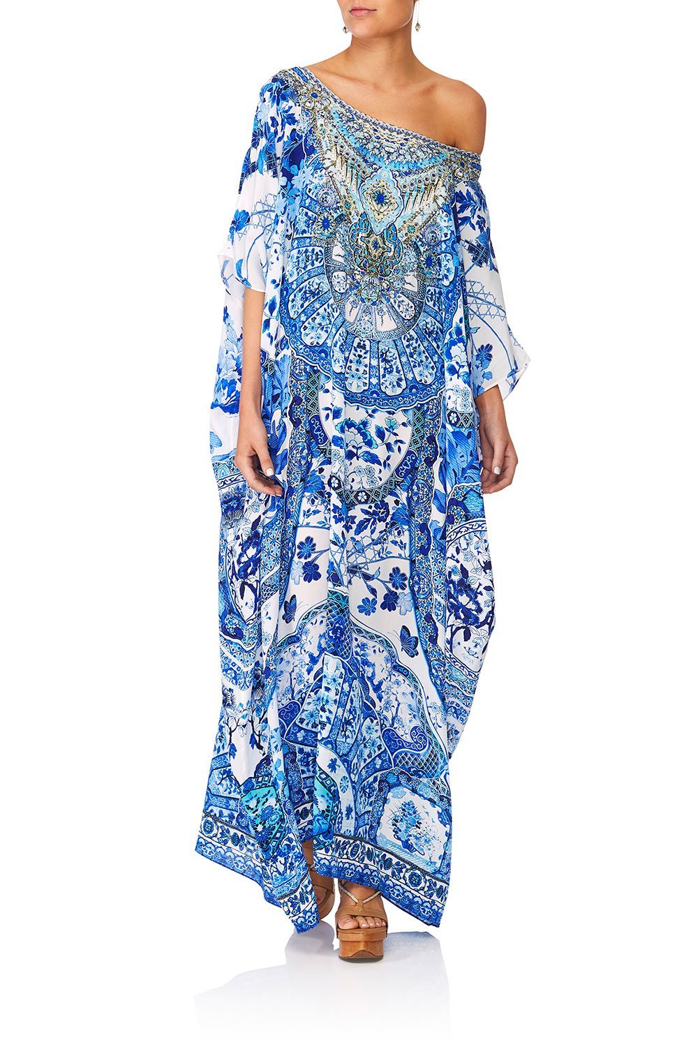 CAMILLA ETERNITYS EMPIRE ROUND NECK KAFTAN