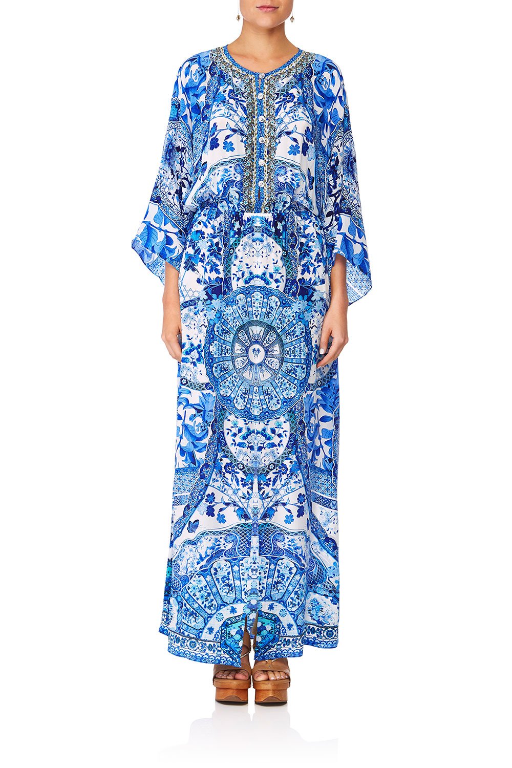 CAMILLA ETERNITYS EMPIRE SPLIT POCKET DRESS