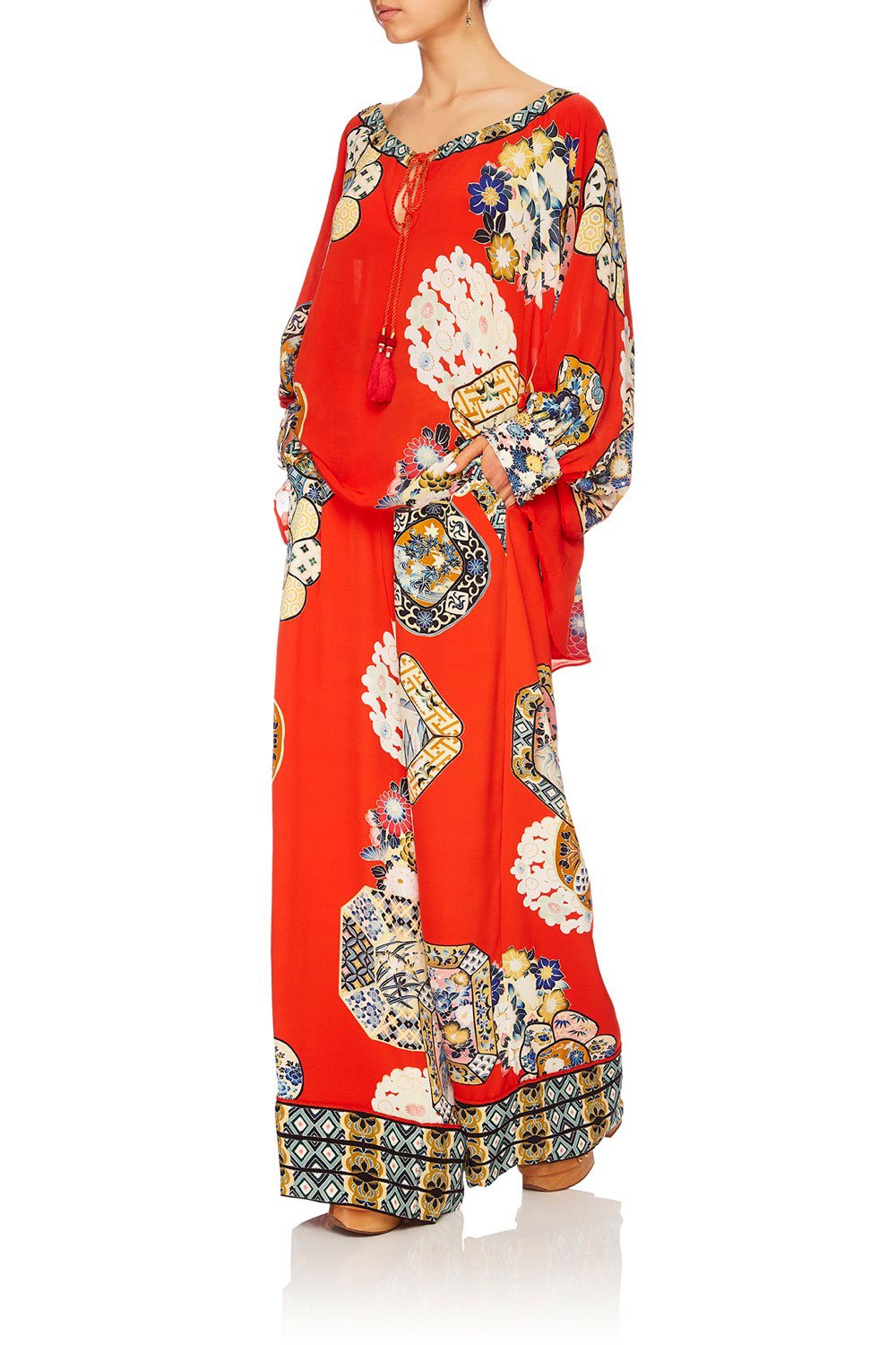 CAMILLA FOUND IN TRANSLATION WIDE LEG PANT WCUFFS