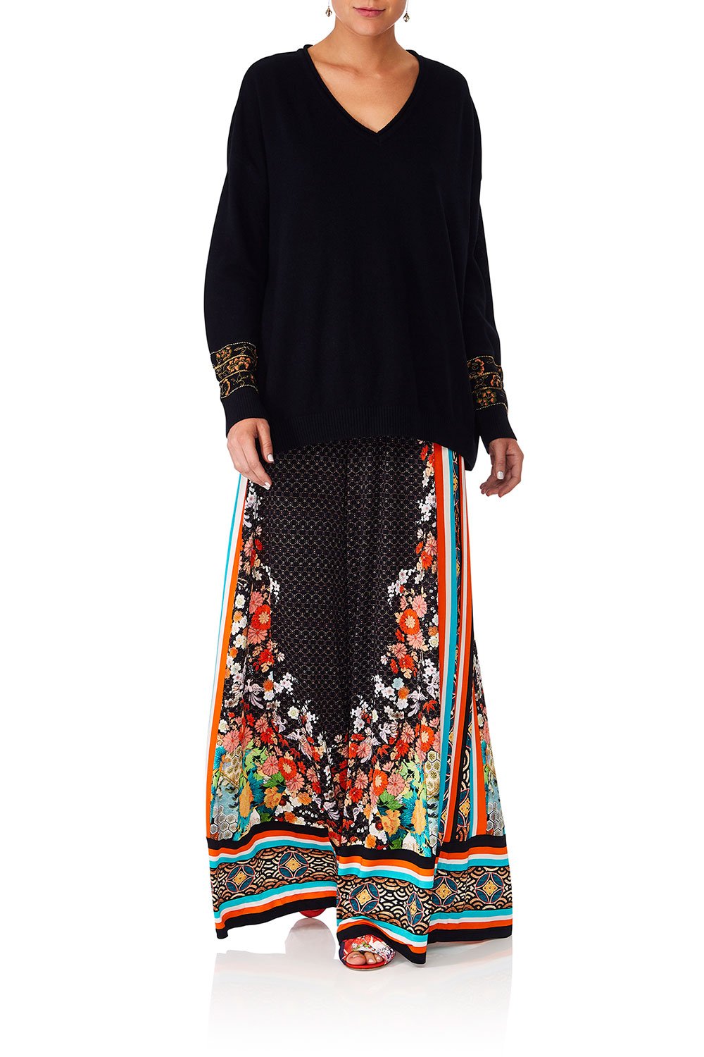 CAMILLA GALAXY GIRL KNITTED FLARED PANTS