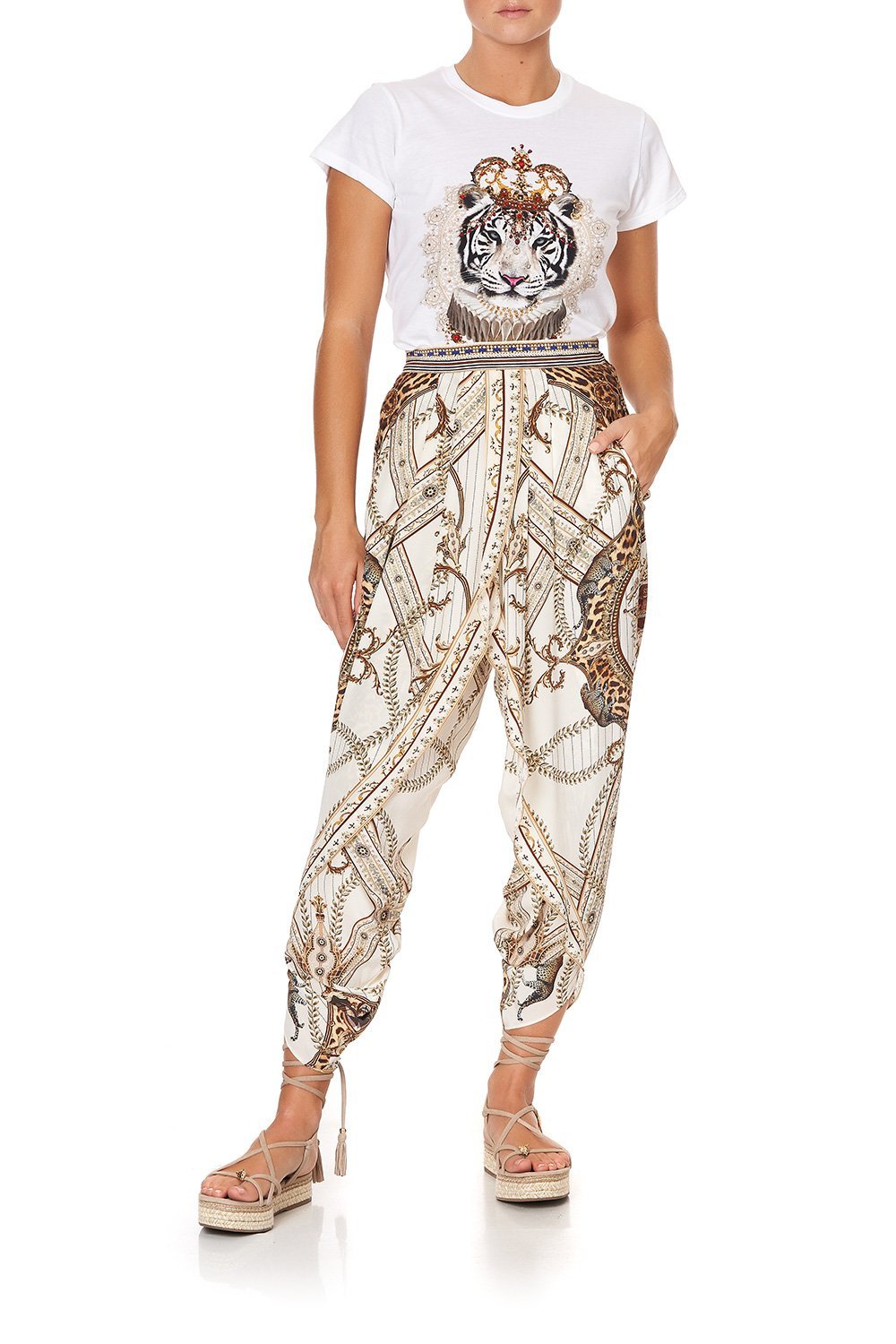 GATHERED WRAP FRONT TROUSER MIND YOUR MANOR