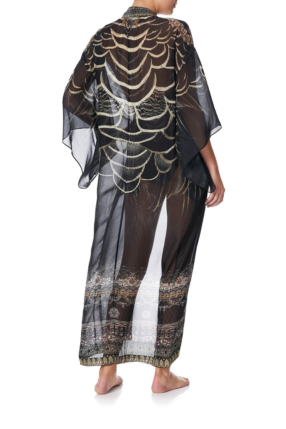 KIMONO COAT UNDER A FULL MOON