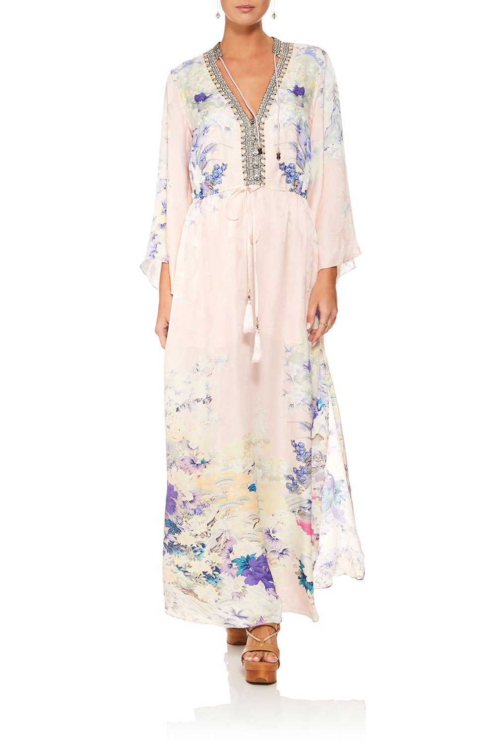 CAMILLA HARAJUKU HEIRESS DRAWSTRING BUTTON UP DRESS