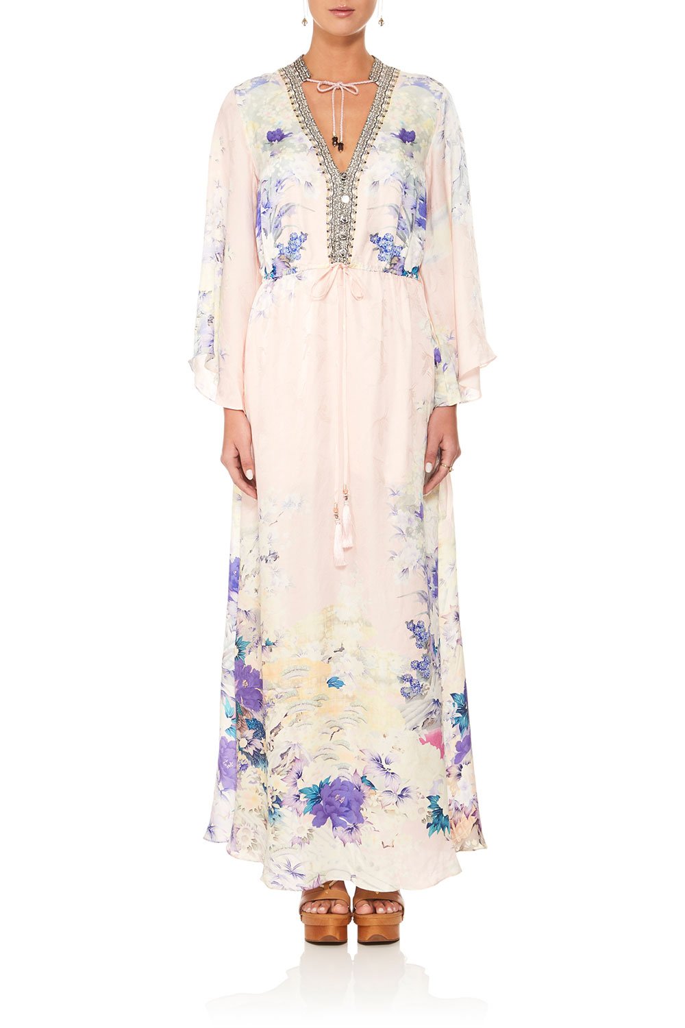 CAMILLA HARAJUKU HEIRESS DRAWSTRING BUTTON UP DRESS