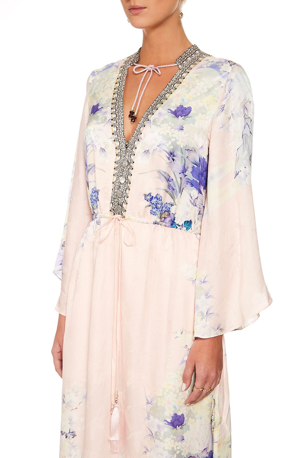 CAMILLA HARAJUKU HEIRESS DRAWSTRING BUTTON UP DRESS