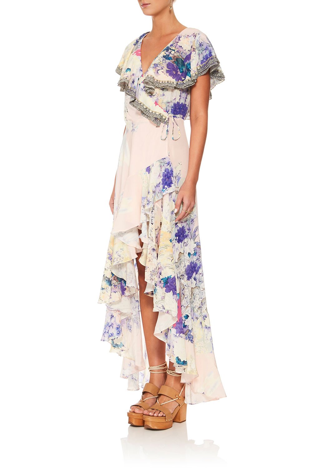 CAMILLA HARAJUKU HEIRESS FRILL SLEEVE LONG DRESS