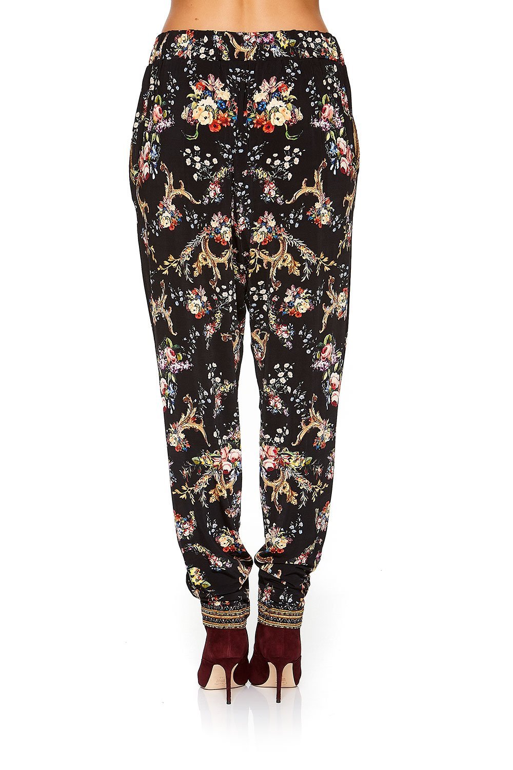 HAREM PANT WITH FRONT PLEATS FRIEND IN FLORA