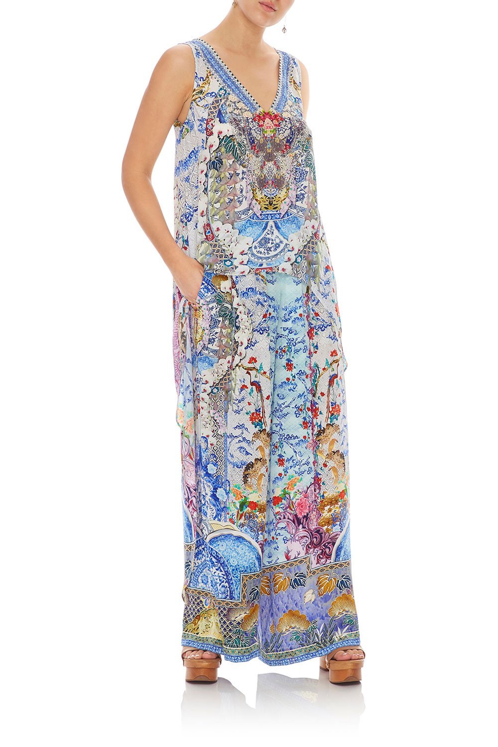 CAMILLA HIGH LOW CROSS BACK TOP GEISHA GATEWAYS