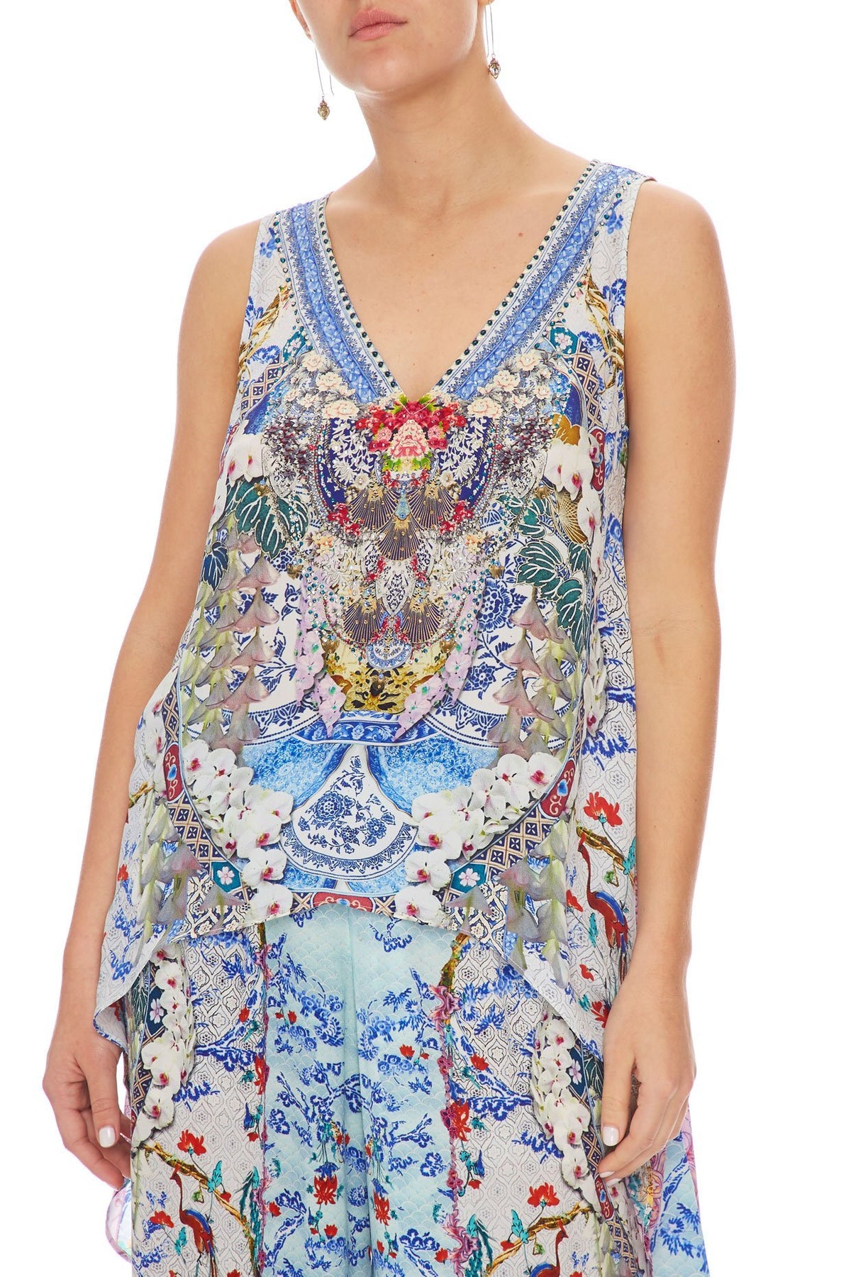 CAMILLA HIGH LOW CROSS BACK TOP GEISHA GATEWAYS