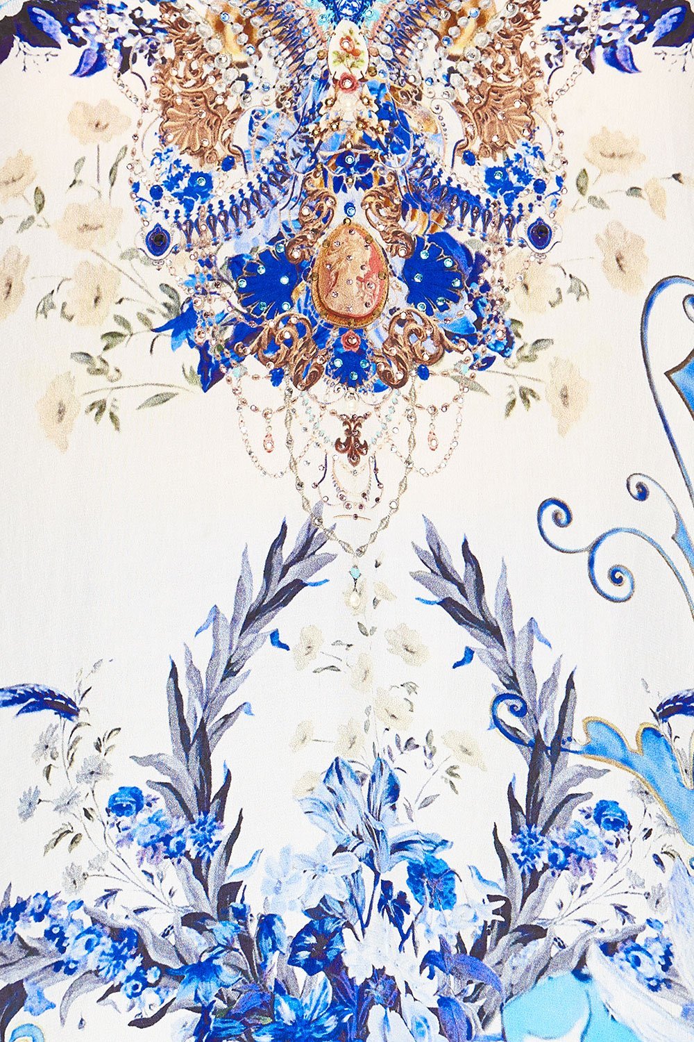 CAMILLA HIGH LOW CROSS OVERLAY TOP SAINT GERMAINE