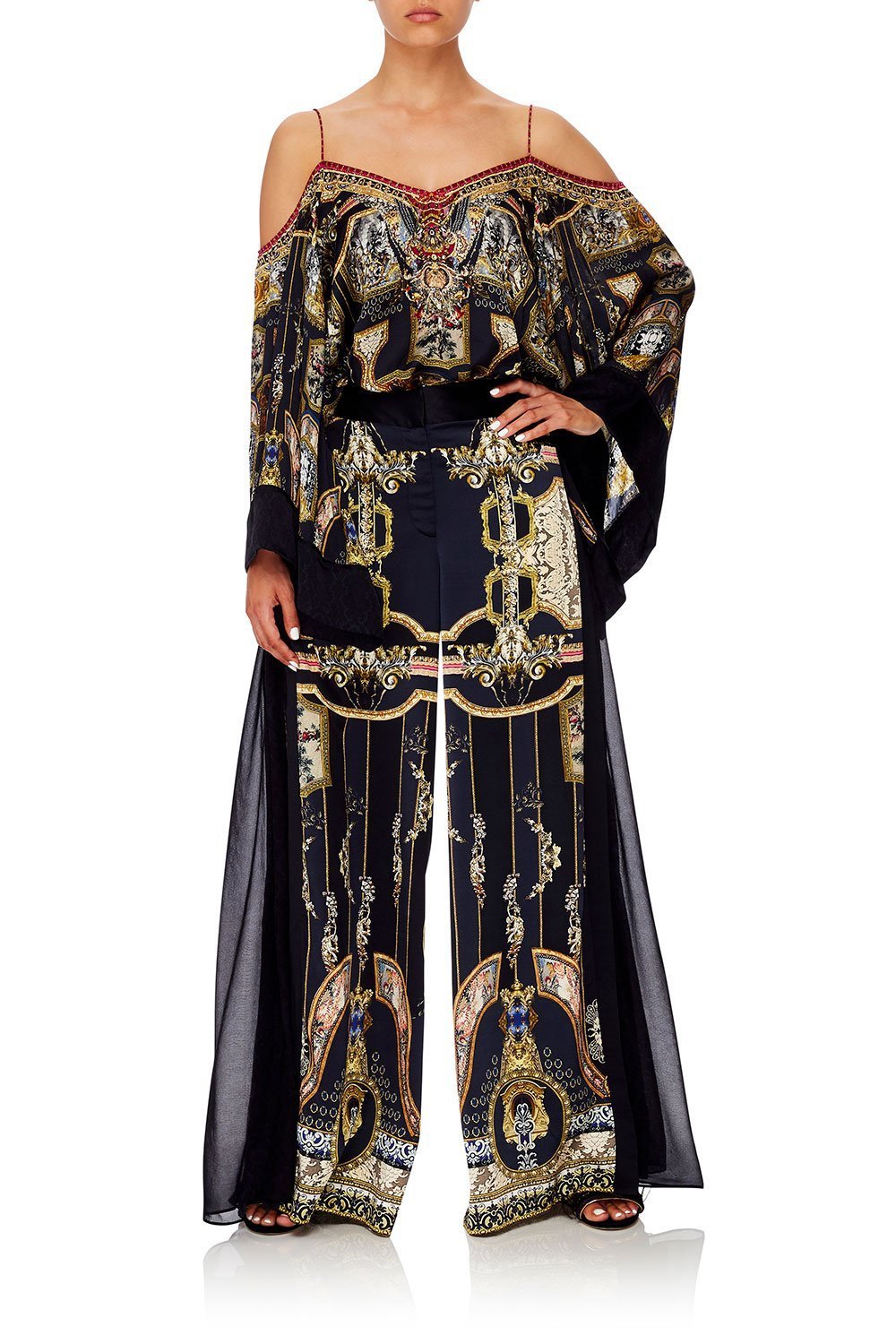 FLARE SLEEVE TOP MIDNIGHT MEETING