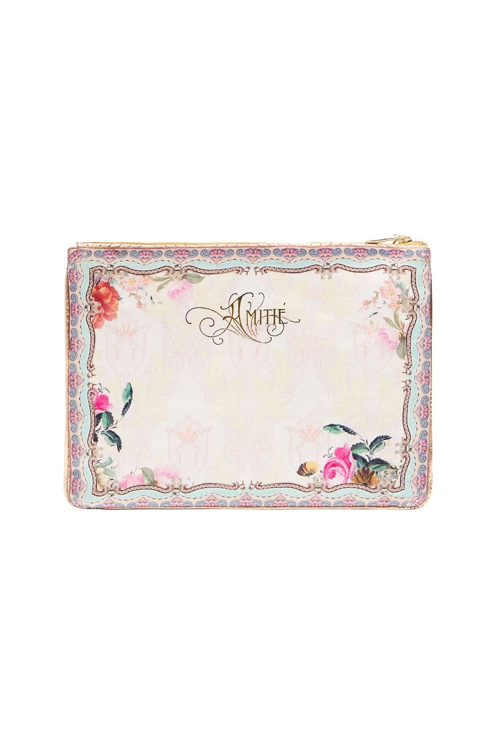 ZIP TOP CLUTCH CAROUSEL MADEMOISELLE