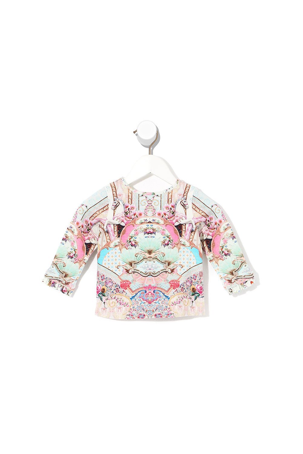 BABIES LONG SLEEVE TOP WITH FRILL CAROUSEL MADEMOISELLE