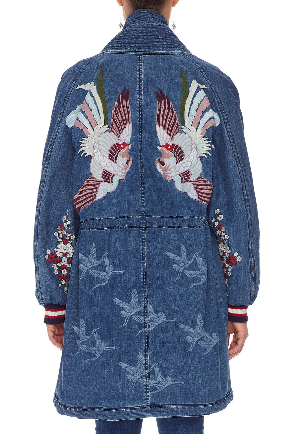 JACKET WITH KNOTCHED COLLAR FOR THE FANS