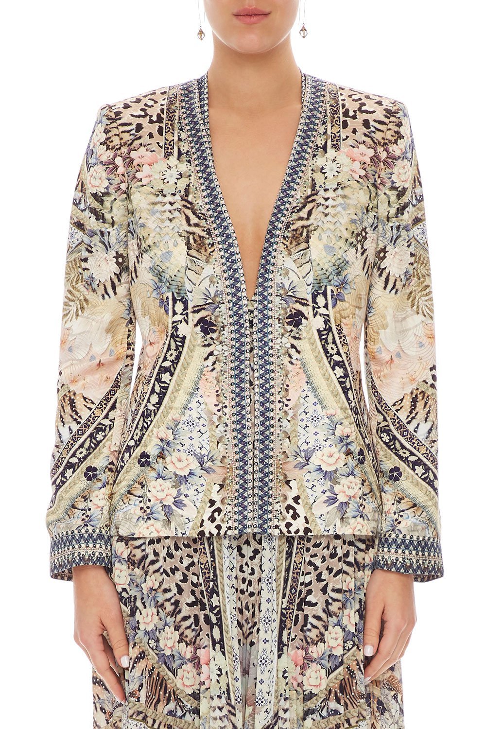 CAMILLA JACKET W/ REMOVABLE COLLAR MOTO MAIKO