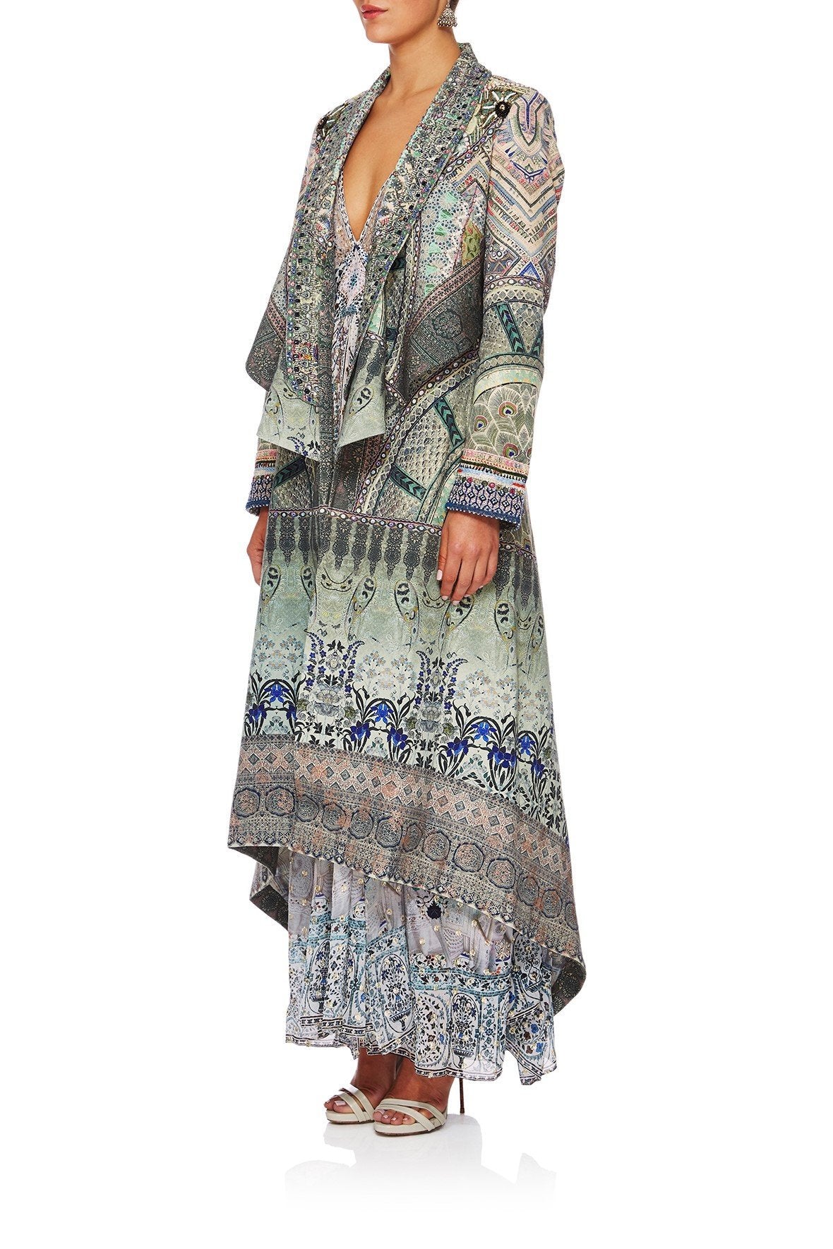 MAMAS HOME JACKET W WATERFALL LAPEL