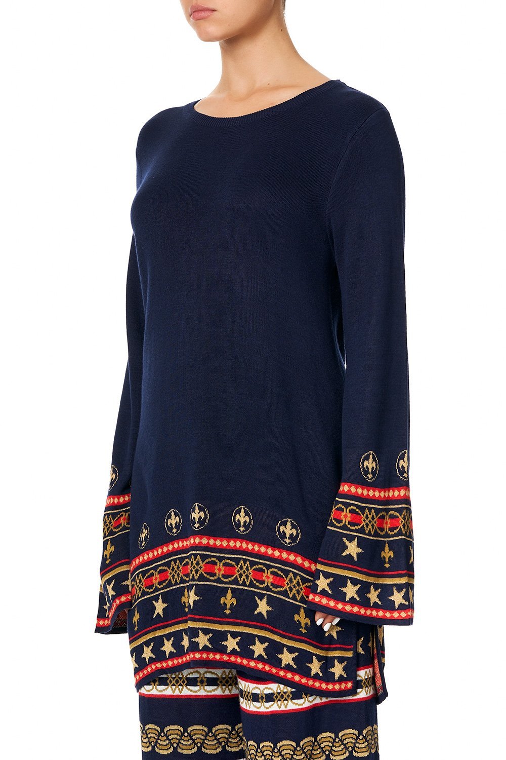 CAMILLA JACQUARD KNIT TUNIC COSTUME PARTY