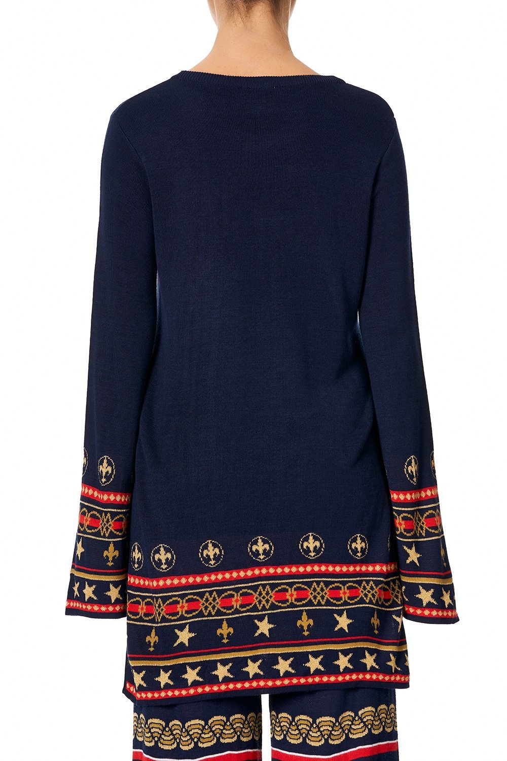 CAMILLA JACQUARD KNIT TUNIC COSTUME PARTY