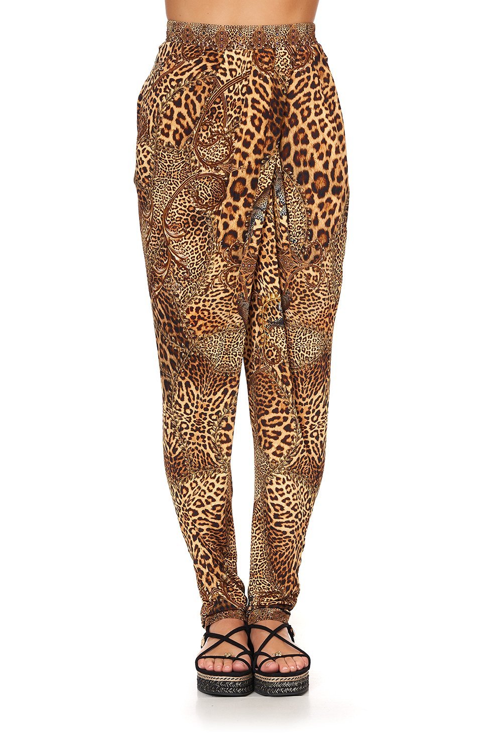 JERSEY DRAPE PANT WITH FRONT CROSSOVER DETAIL LADY LODGE