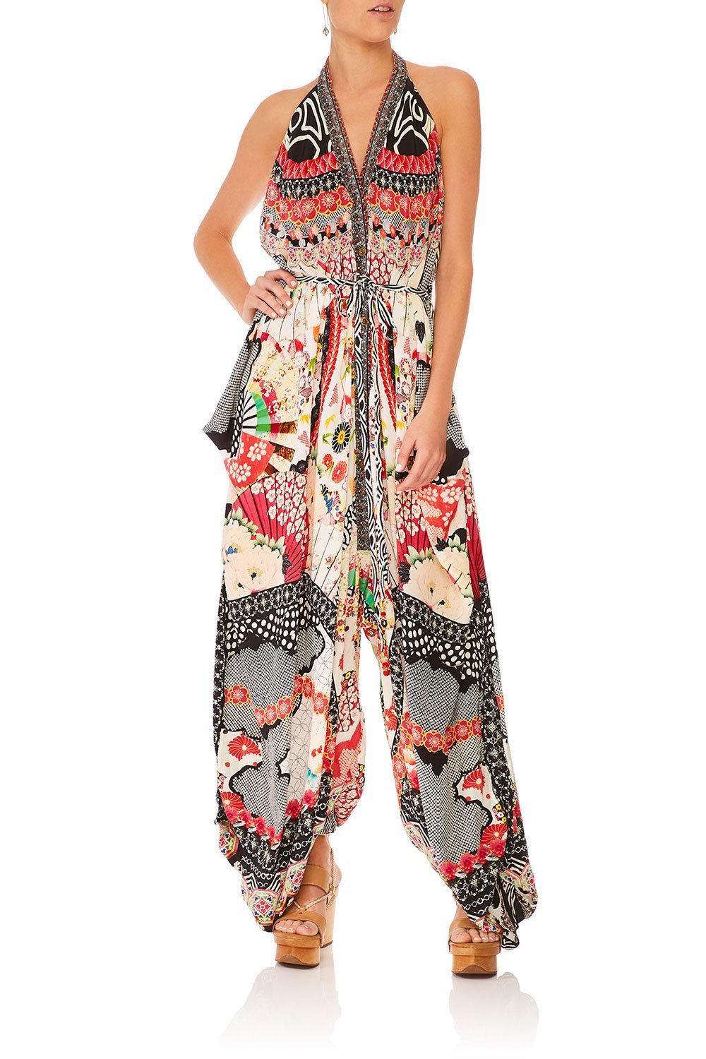 CAMILLA VINTAGE VIXEN JUMPSUIT WITH DROP CROTCH PANT
