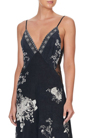 JUMPSUIT WITH LACE INSERT MOONSHINE BLOOM