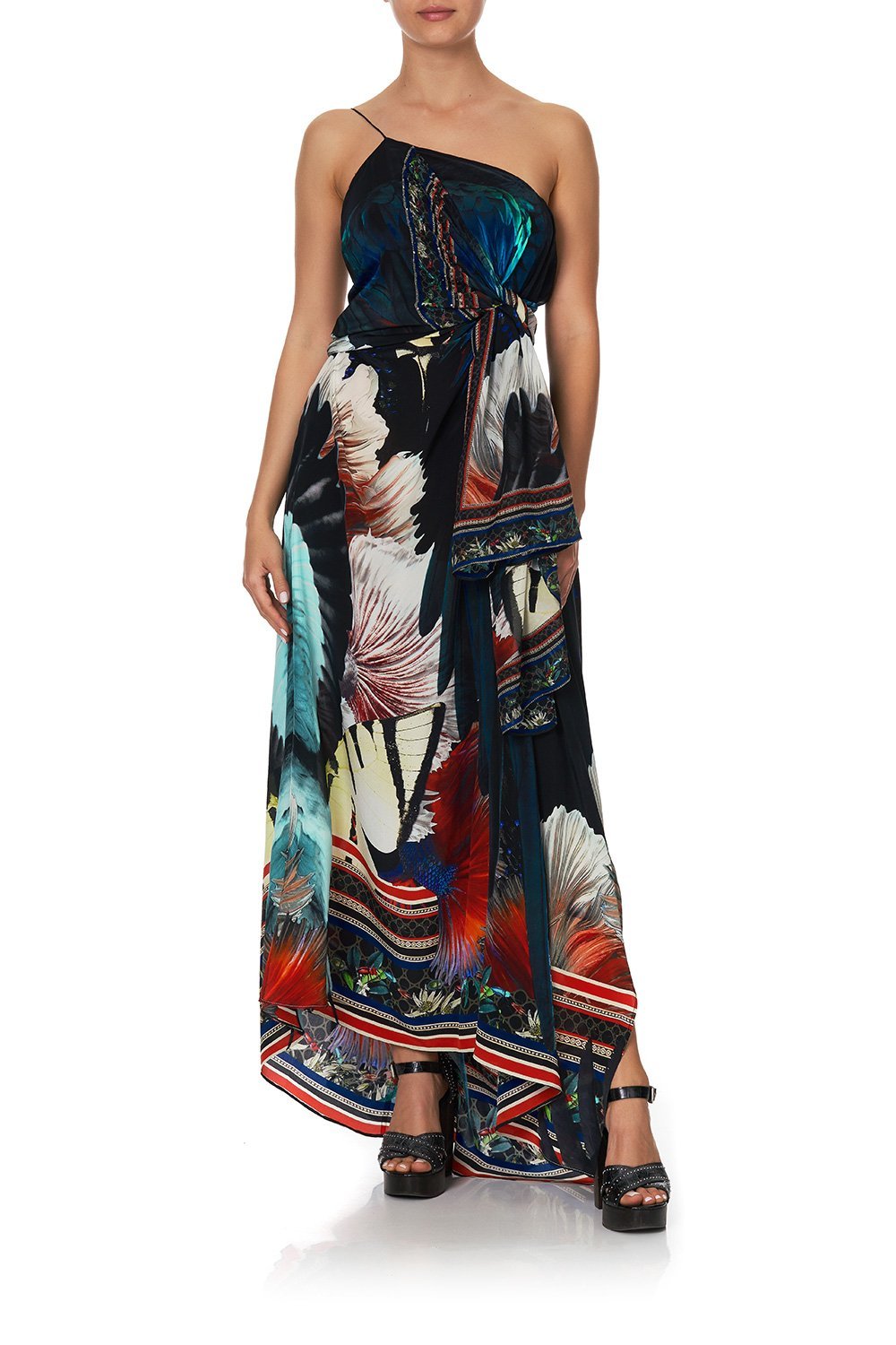 KAFTAN WITH DOUBLE SLEEVE NIGHT FLIGHT