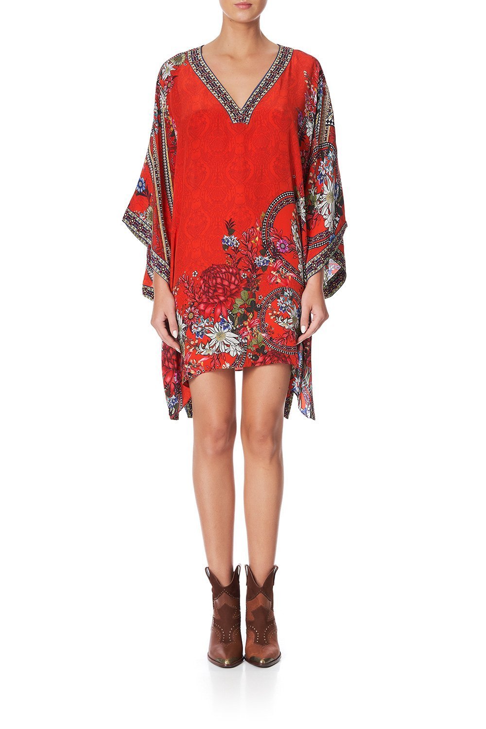 KAFTAN WITH SIDE WRAP WONDERING WARATAH