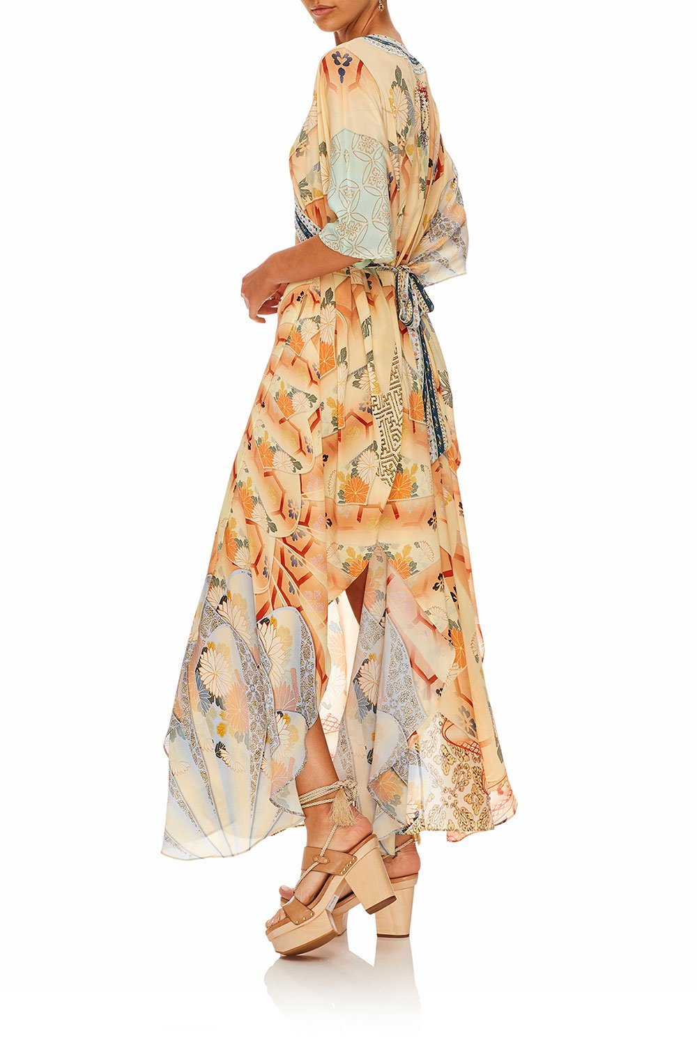 CAMILLA FOR THE FANS KAFTAN W WRAP FRONT & TIE BACK