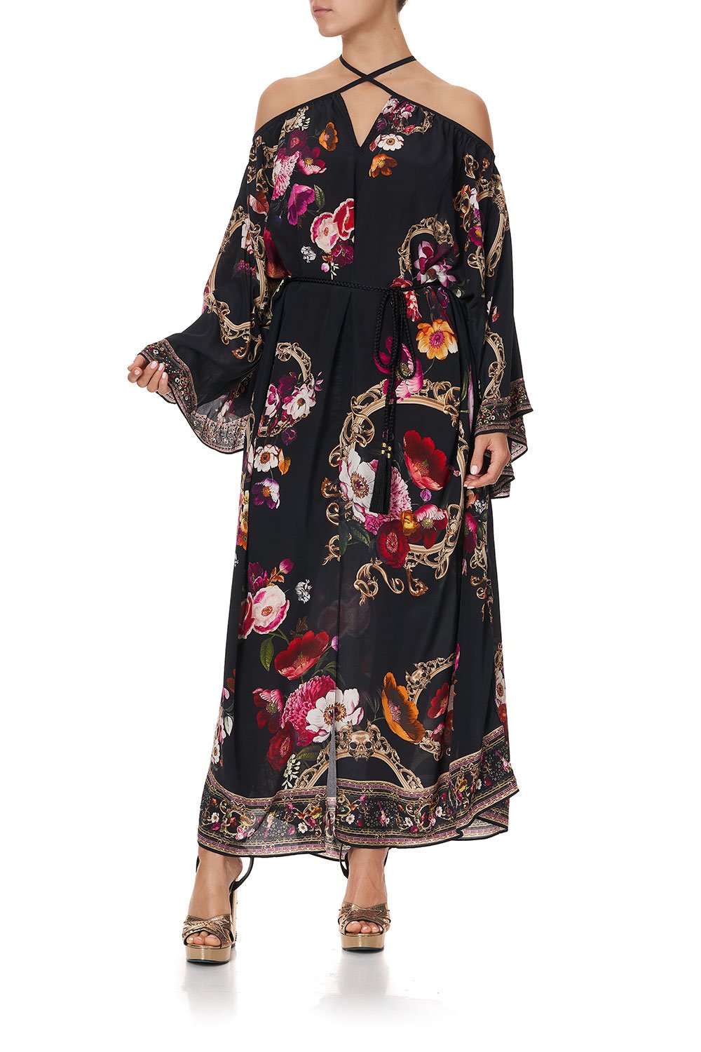 KEYHOLE NECK LONG KAFTAN MIRROR MIRROR