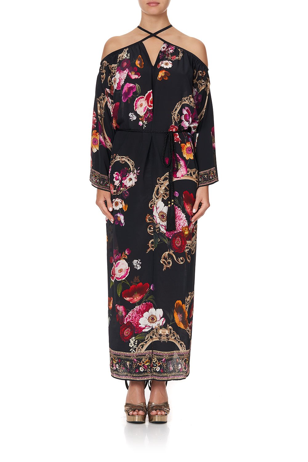 KEYHOLE NECK LONG KAFTAN MIRROR MIRROR