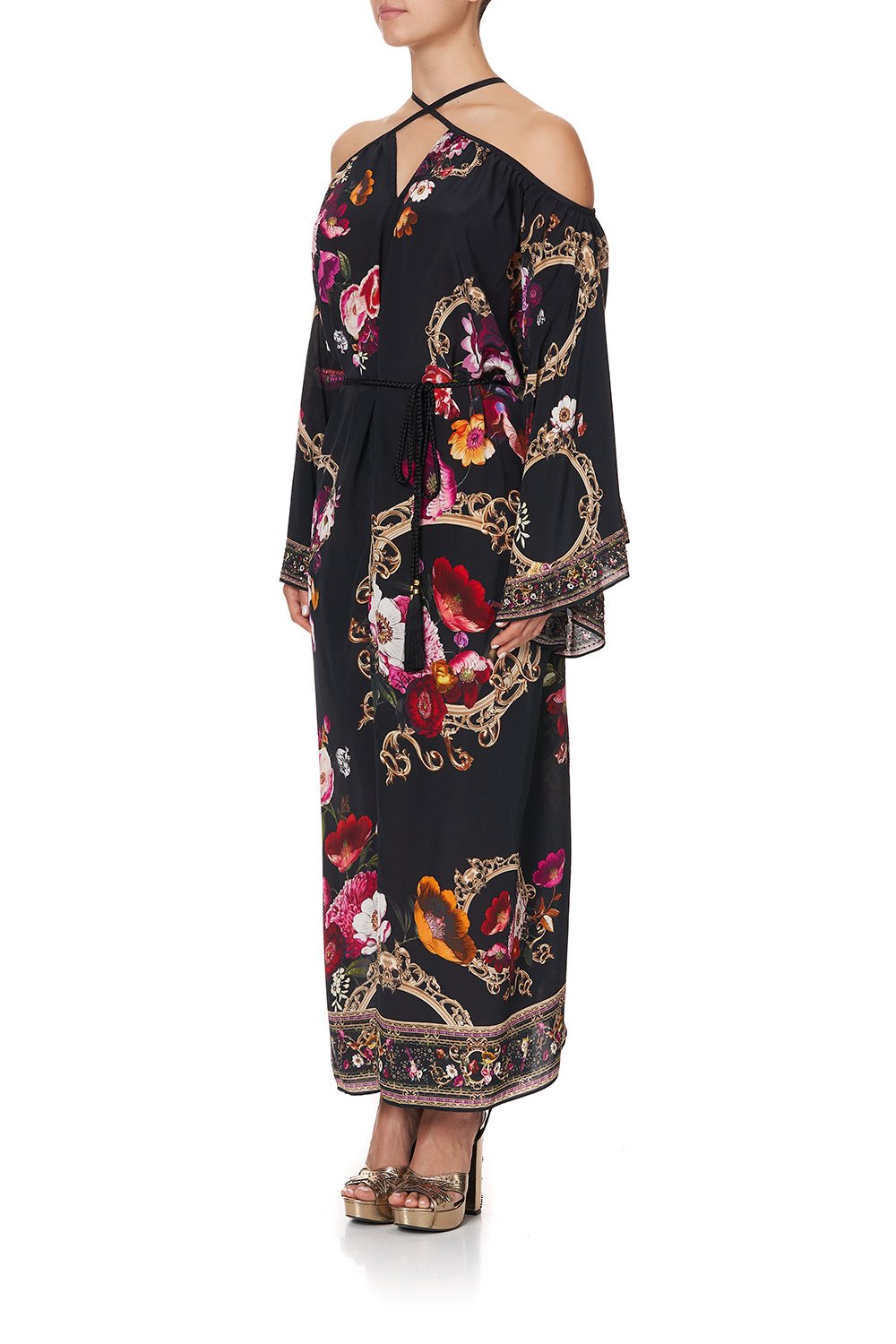 KEYHOLE NECK LONG KAFTAN MIRROR MIRROR