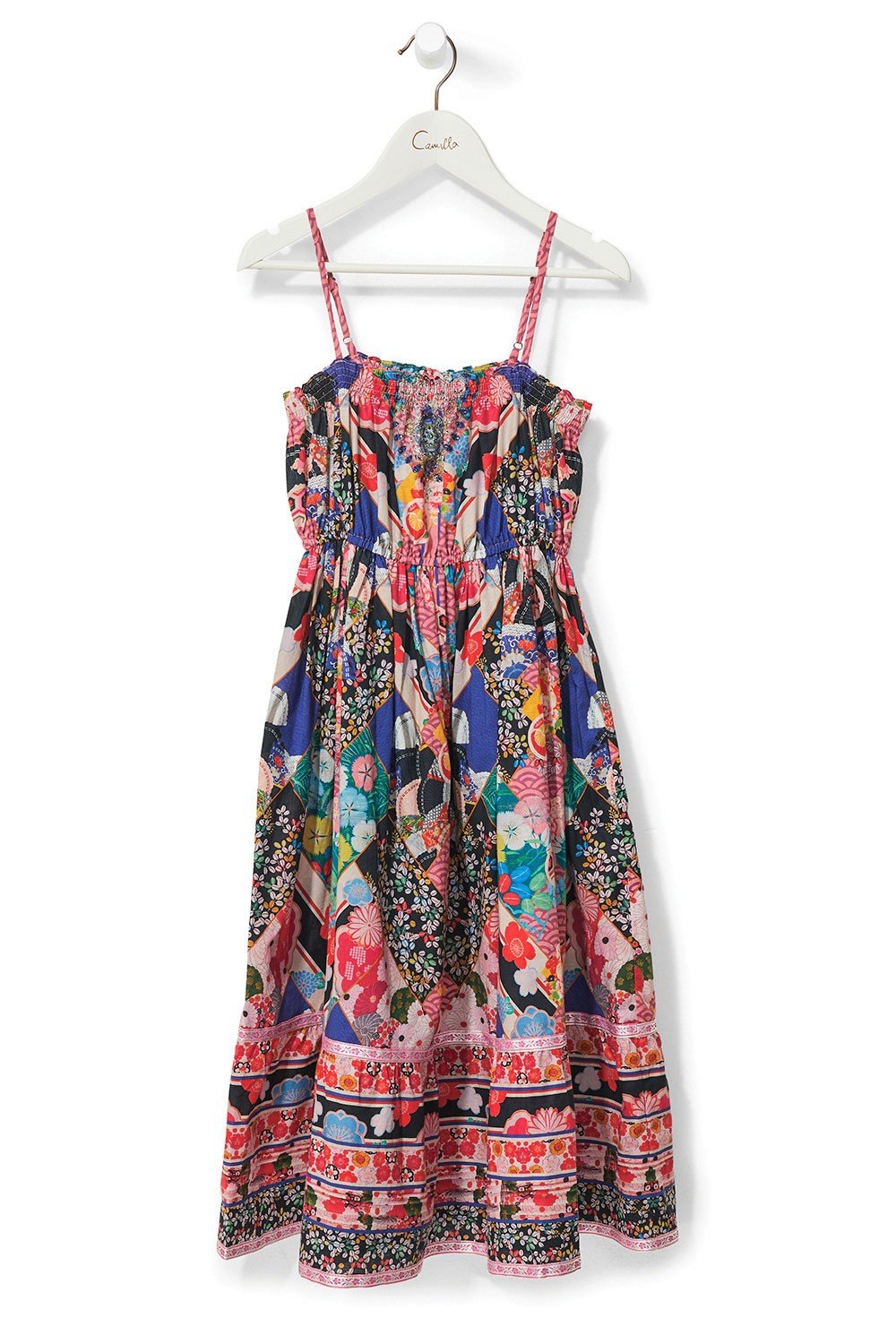 CAMILLA POSTCARDS FROM MARS KIDS SHIRRING NECK DRESS