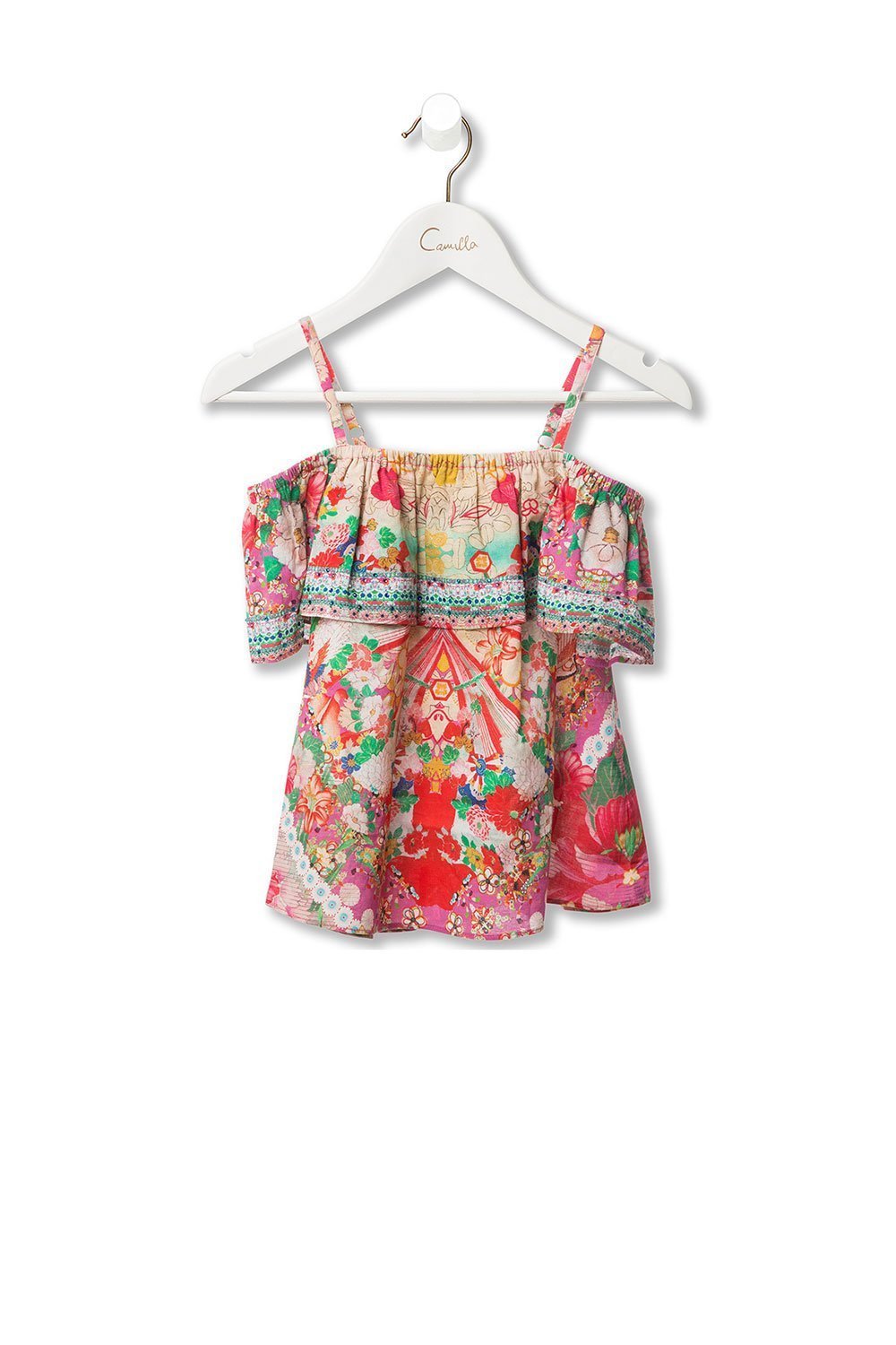 KIDS' RUFFLE TOP KIMONO KISSES