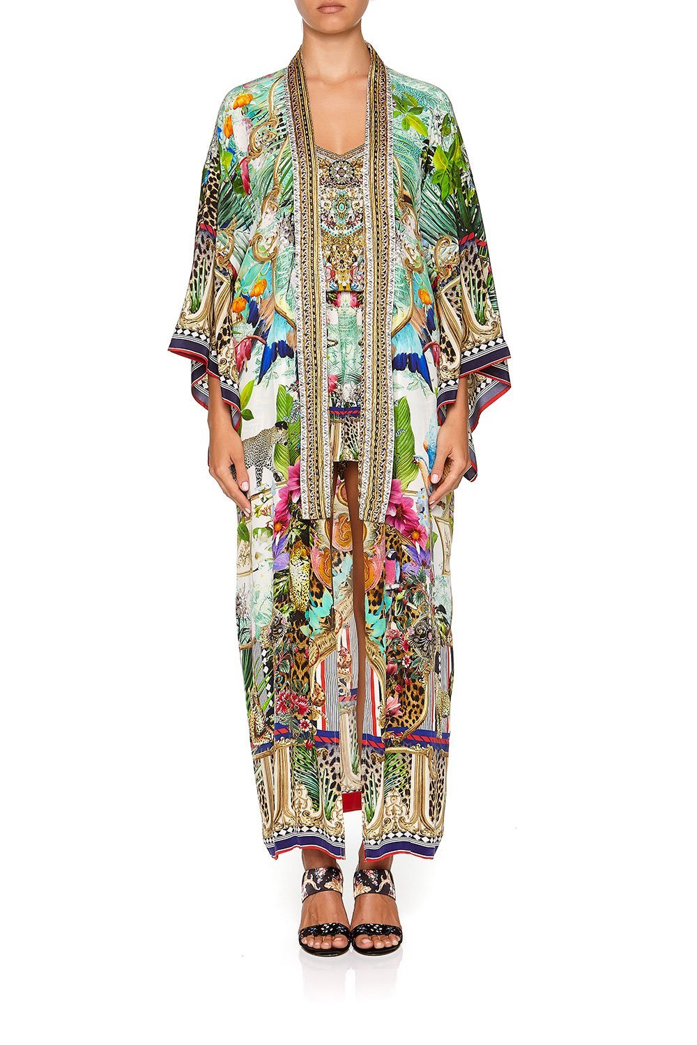 CAMILLA KIMONO COAT CHAMPAGNE COAST