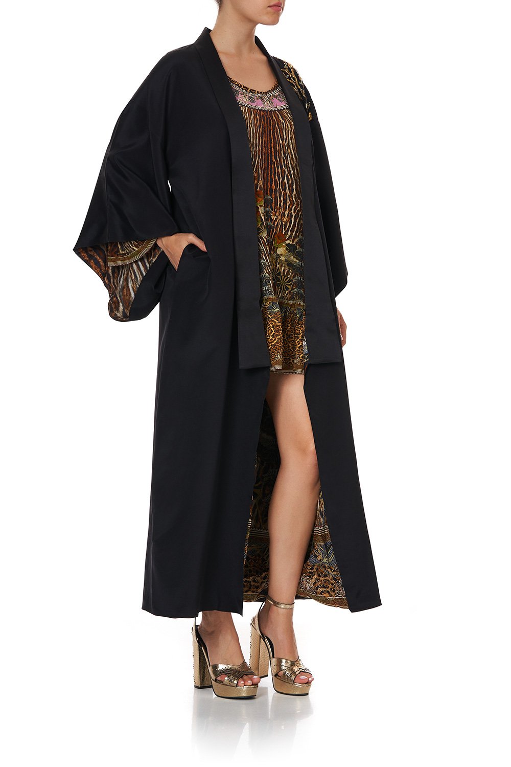 KIMONO COAT WILD AZAL