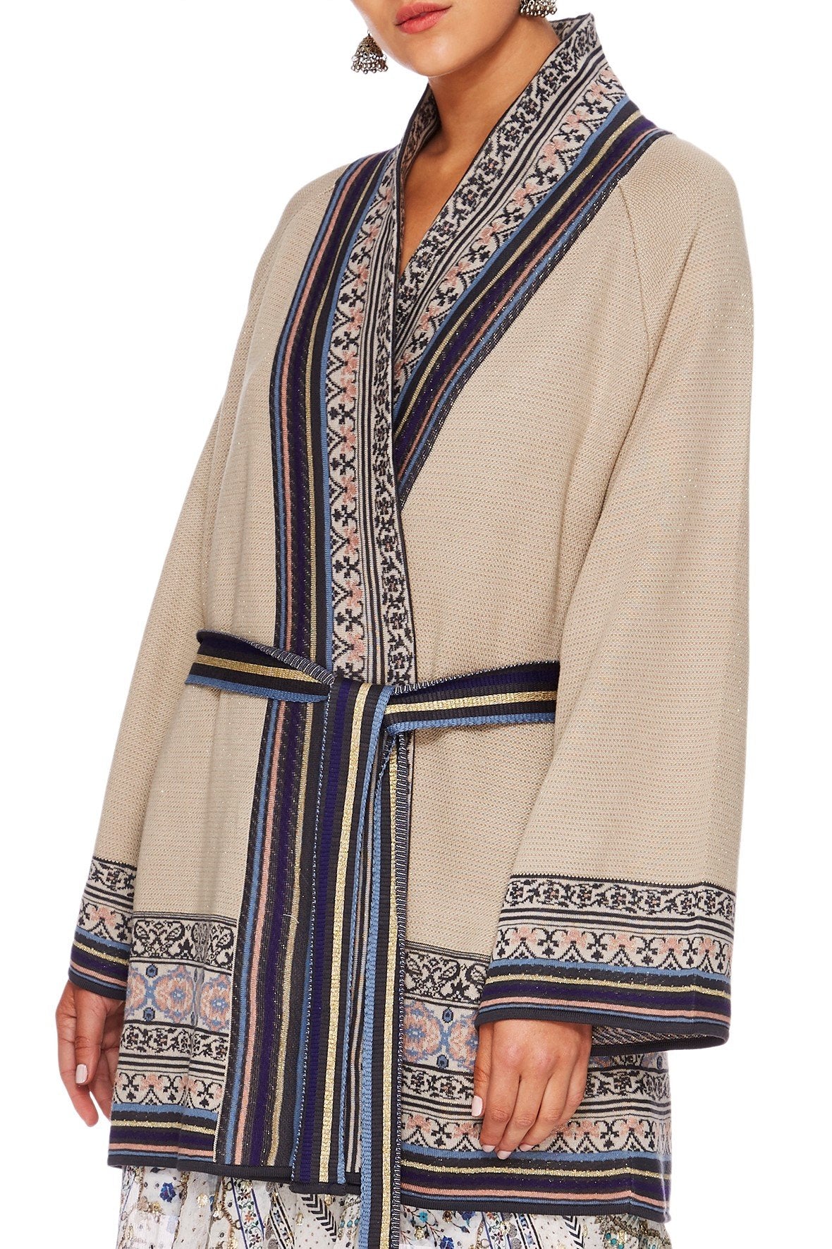 MAMA BAKSHI WIDE SLEEVE KNIT CARDI