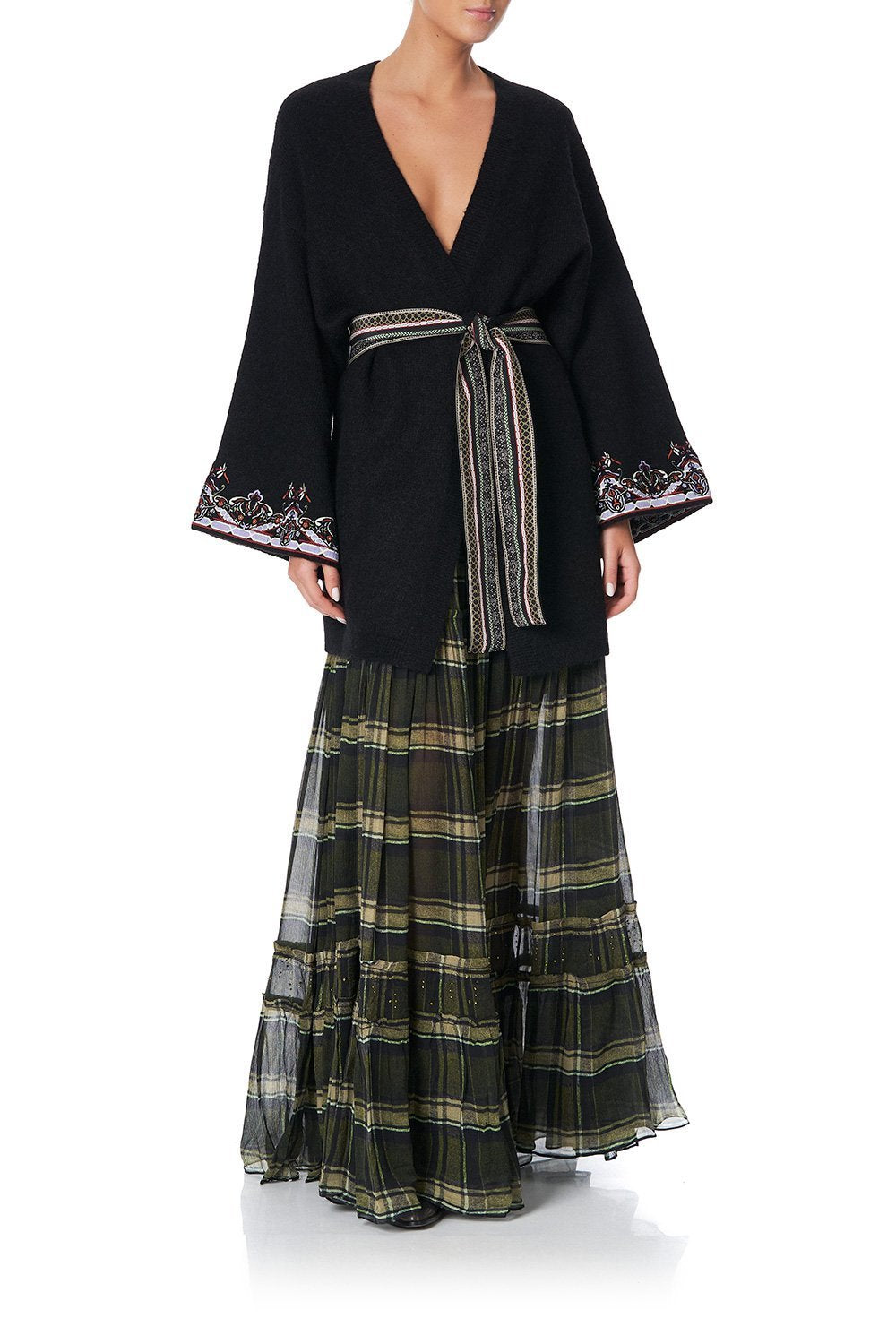 KIMONO SLEEVE WRAP KNIT BOTANICAL CHRONICLES