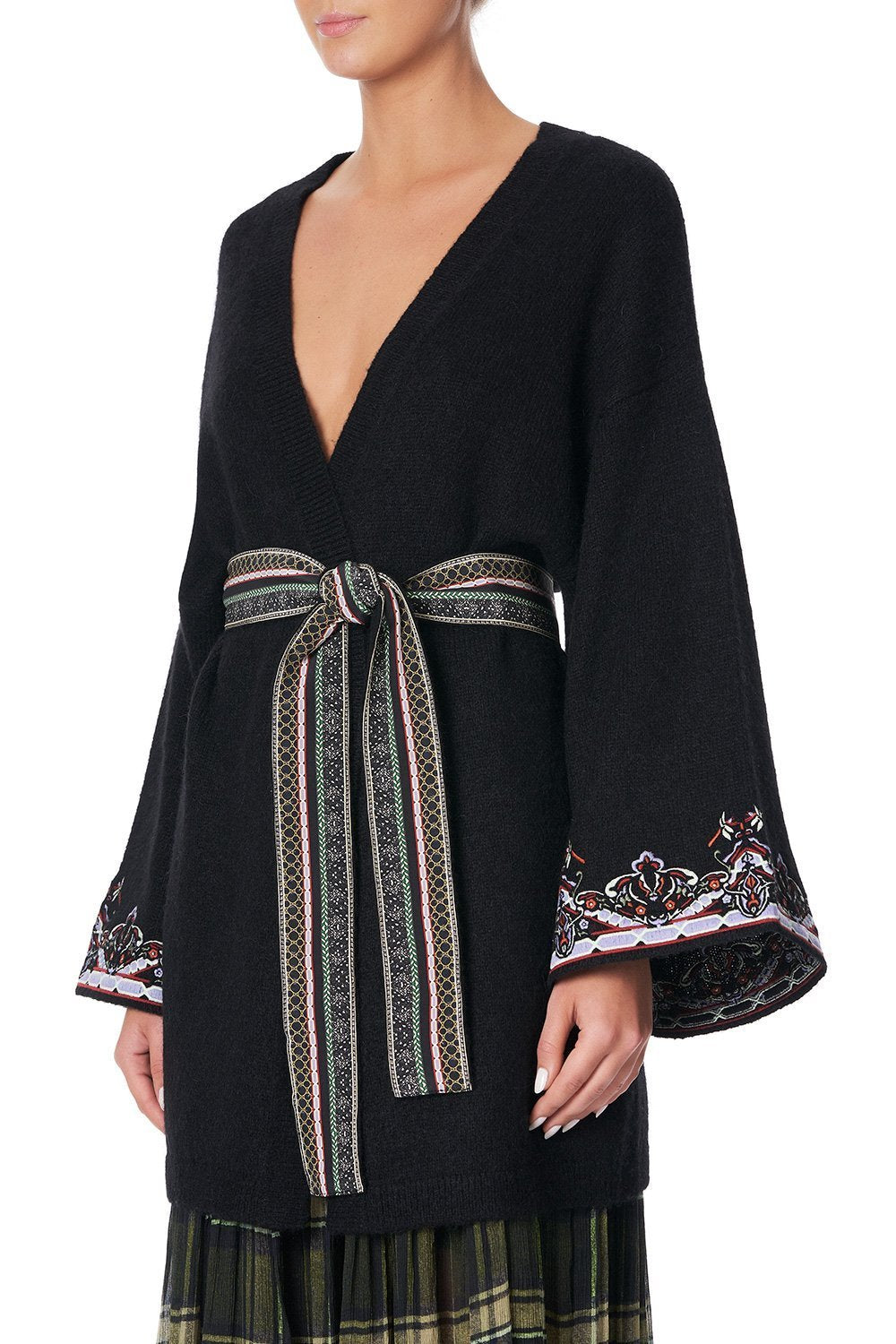 KIMONO SLEEVE WRAP KNIT BOTANICAL CHRONICLES