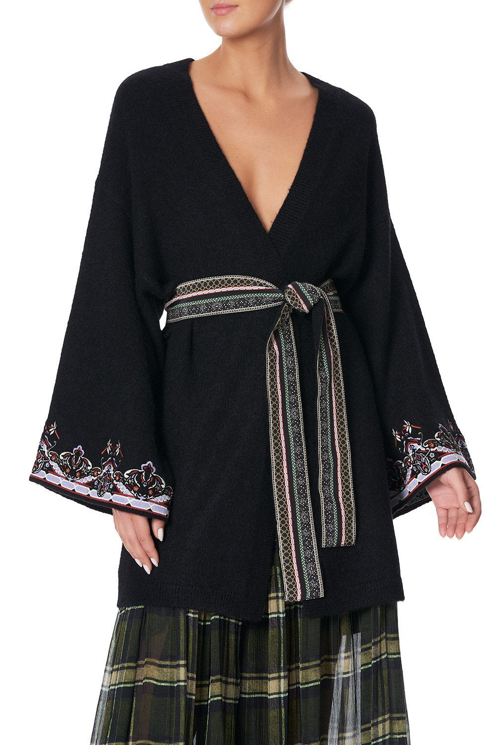 KIMONO SLEEVE WRAP KNIT BOTANICAL CHRONICLES