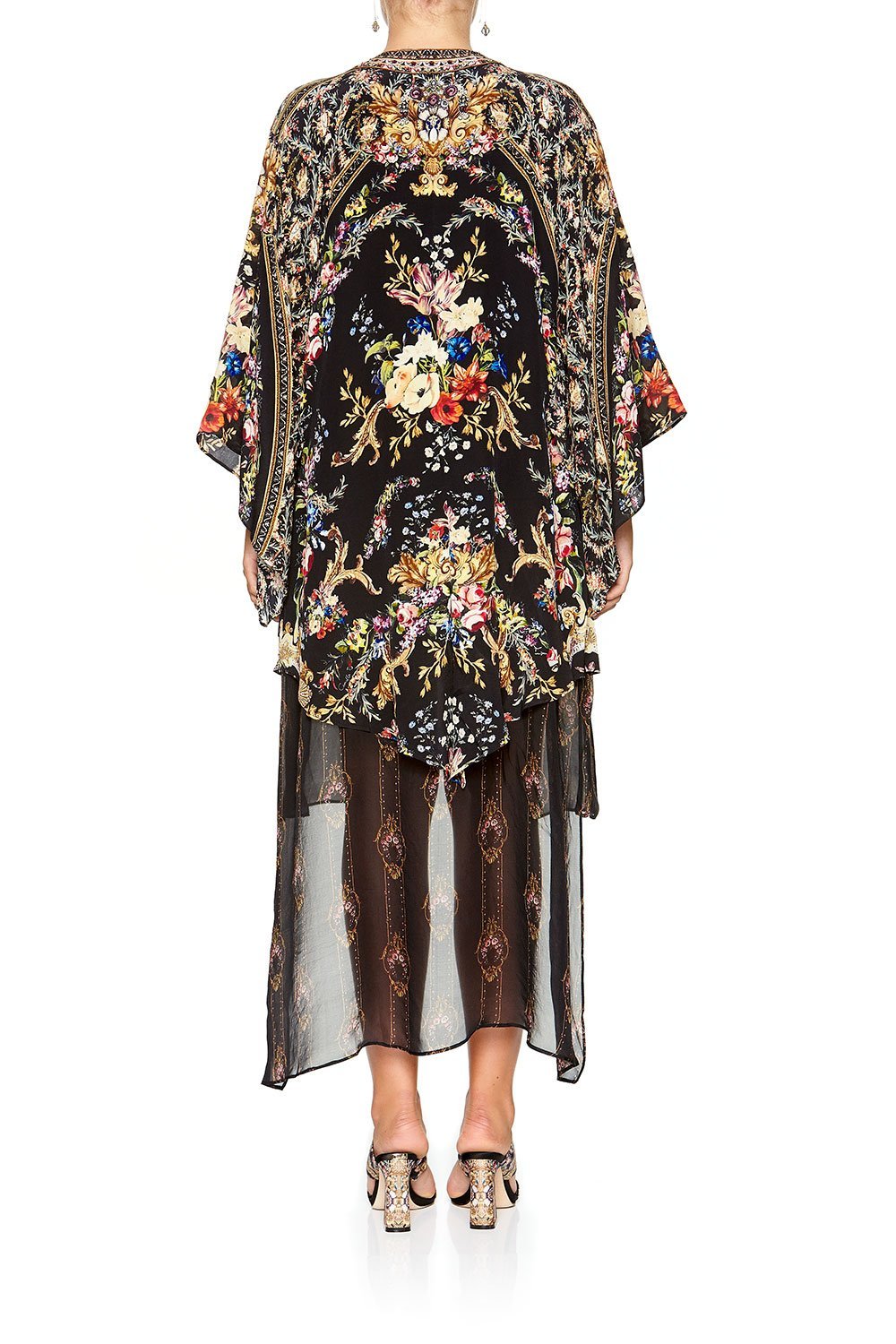 KIMONO WITH LONG UNDERLAY FRIEND IN FLORA