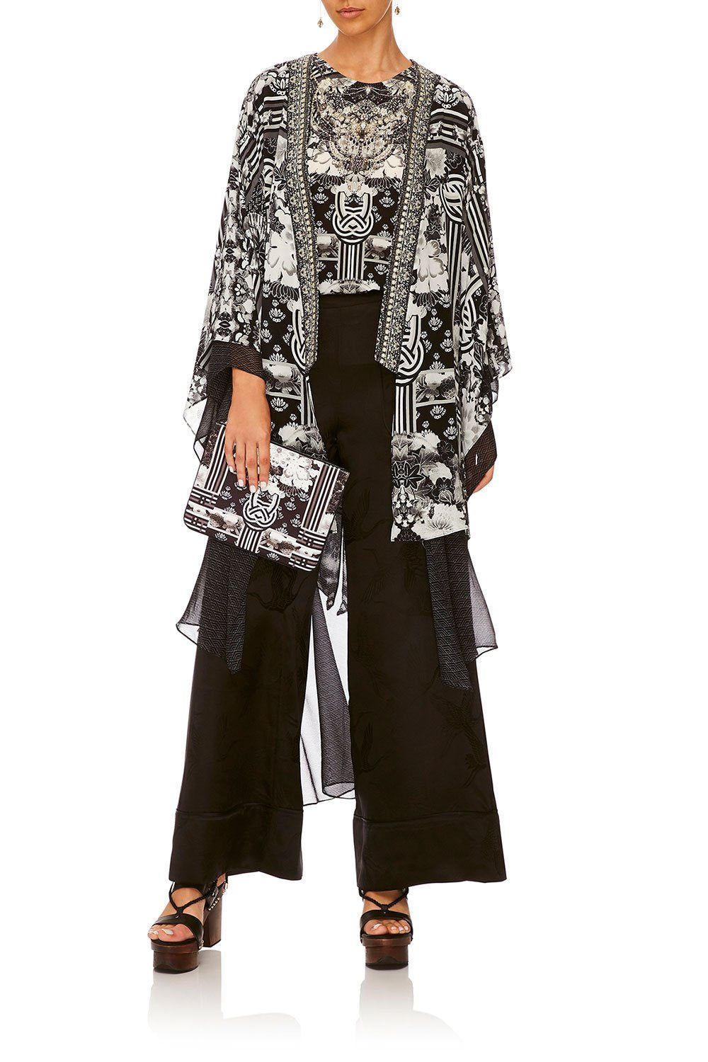 CAMILLA WILD MOONCHILD SMALL CANVAS CLUTCH