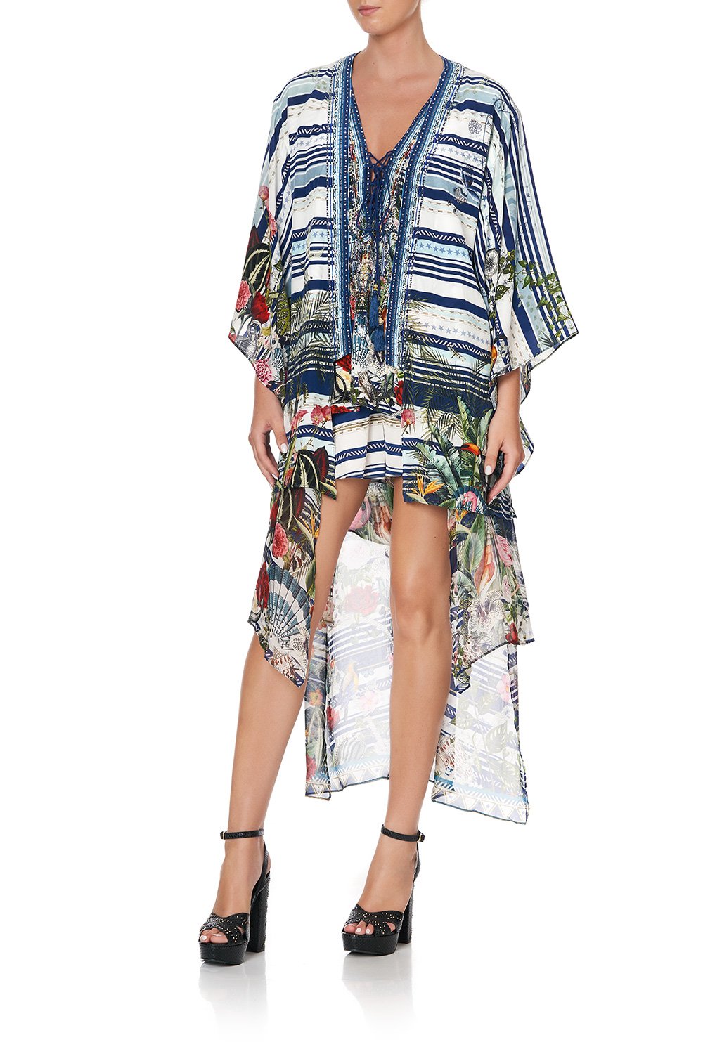 KIMONO WITH LONG UNDERLAYER SOLIS HEART