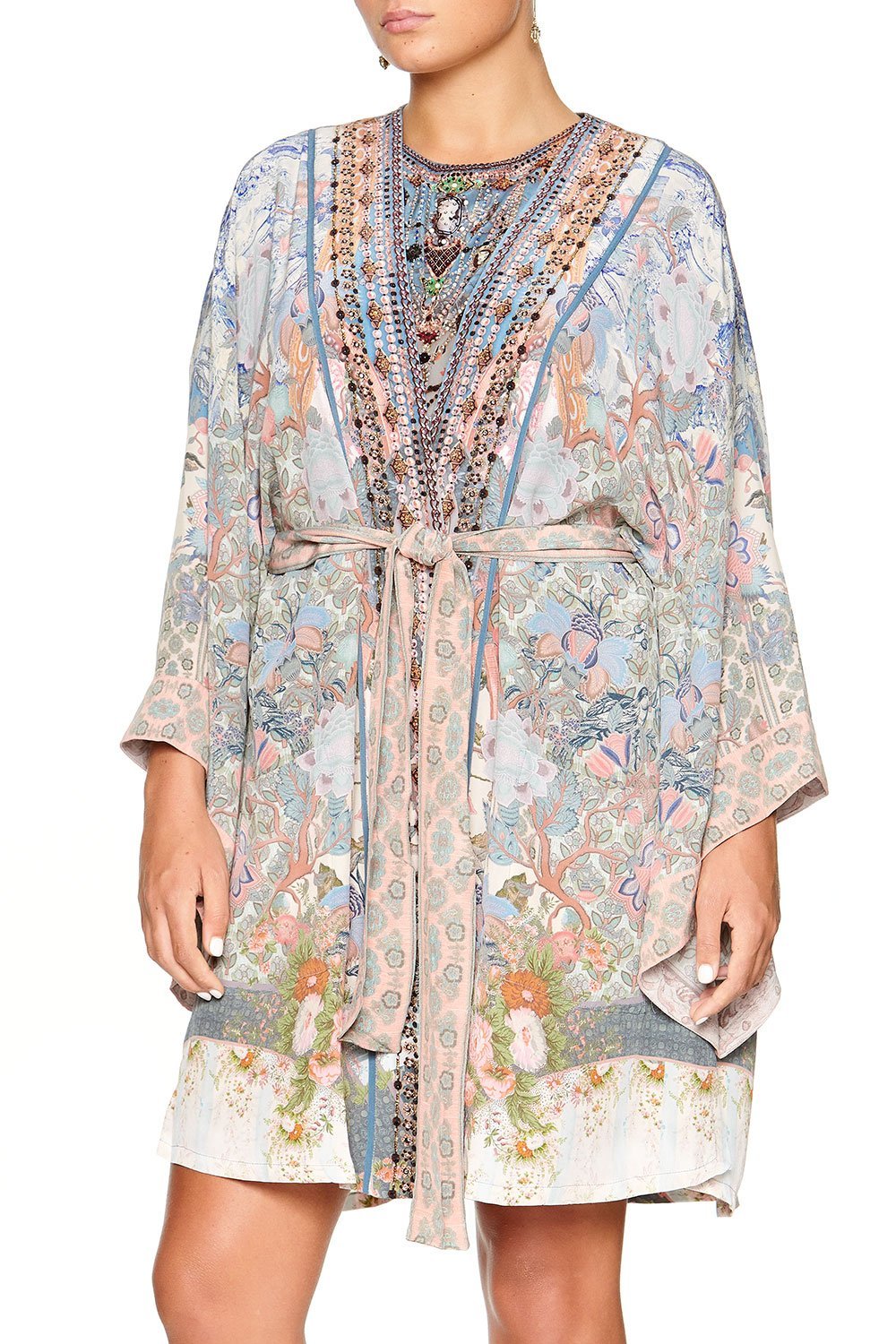 CAMILLA KIMONO WITH TIE BELT BLANCHES BLESSING