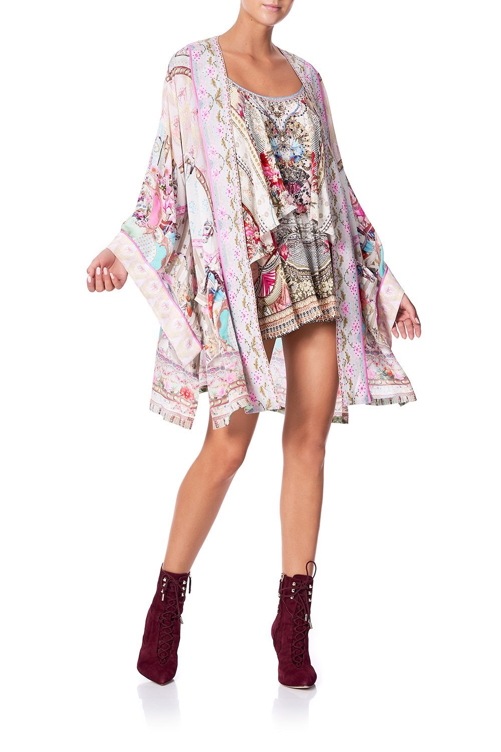 CAMILLA KIMONO WITH TIE BELT CAROUSEL MADEMOISELLE