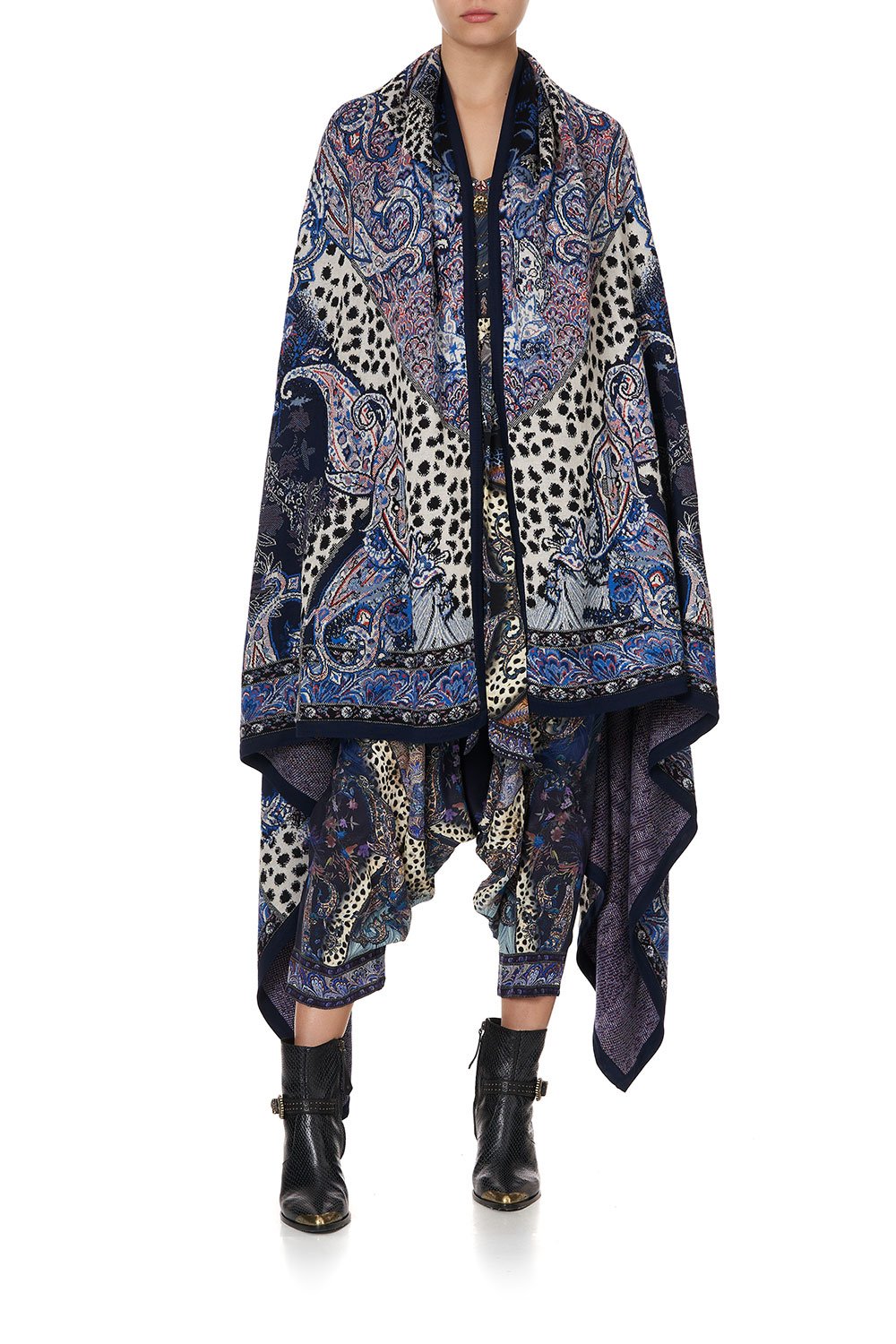 KNIT JACQUARD BLANKET FESTIVAL EXPRESS